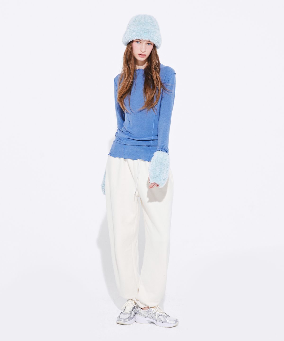 꾸아페(QUAFE) [기모] LOGO JOGGER PANTS_White