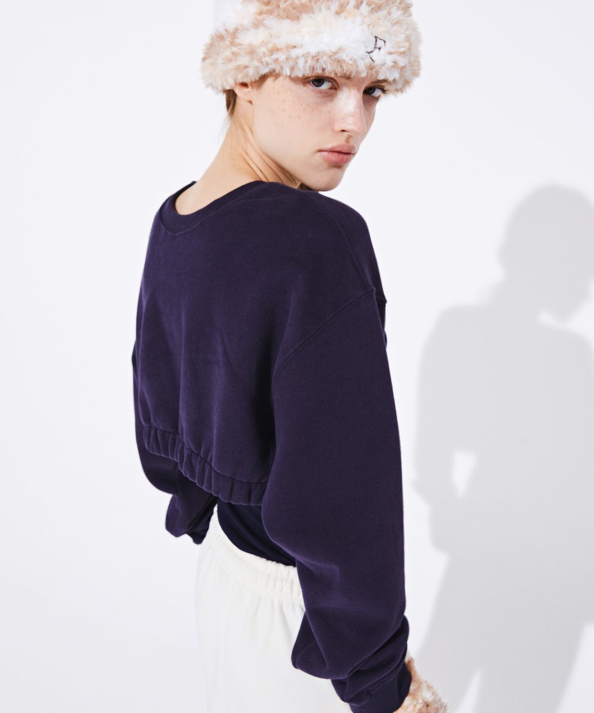 꾸아페(QUAFE) [기모] REVERSIBLE BOLERO MTM_Navy