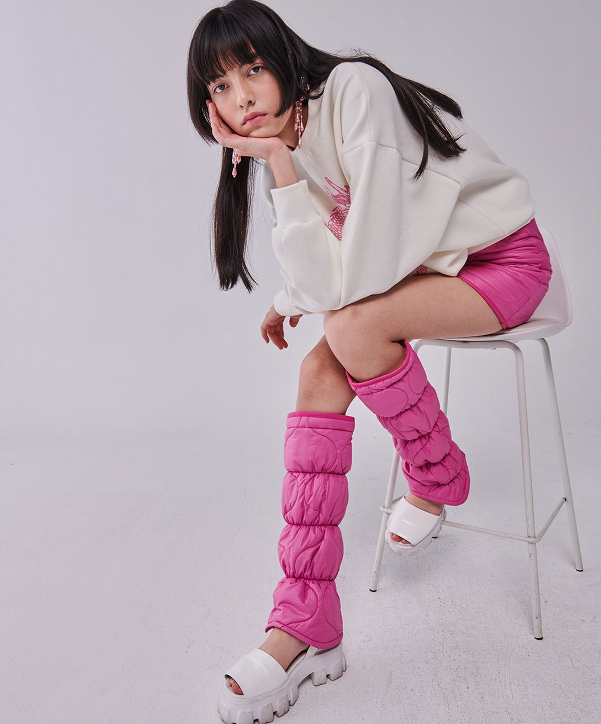 센토르(CENTAUR.KR) QUILTING LEG WARMER_PINK