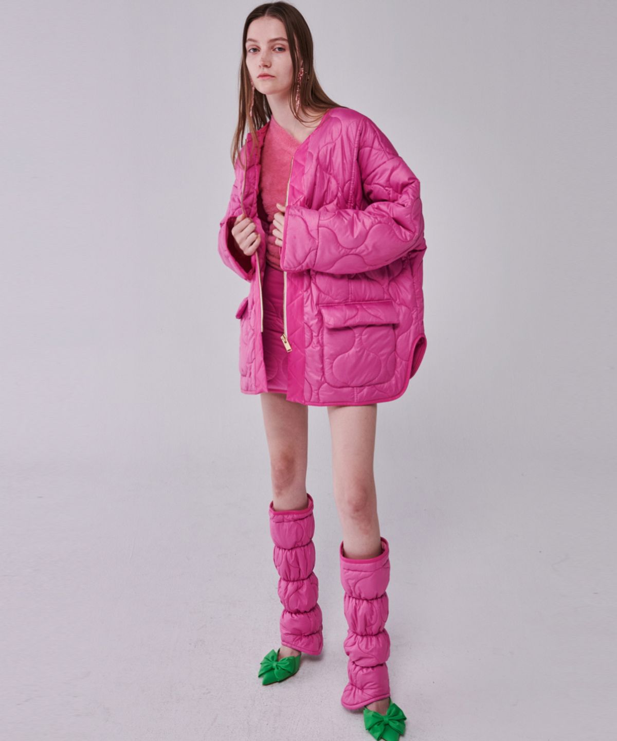 센토르(CENTAUR.KR) QUILTING LEG WARMER_PINK
