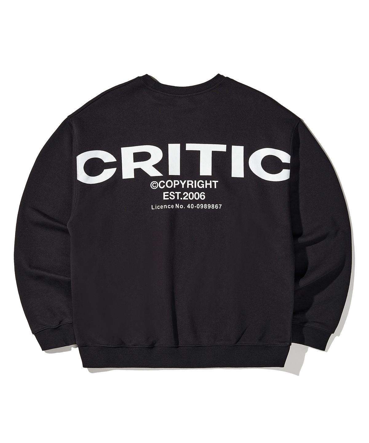 크리틱(CRITIC) OG Logo Sweatshirt Black