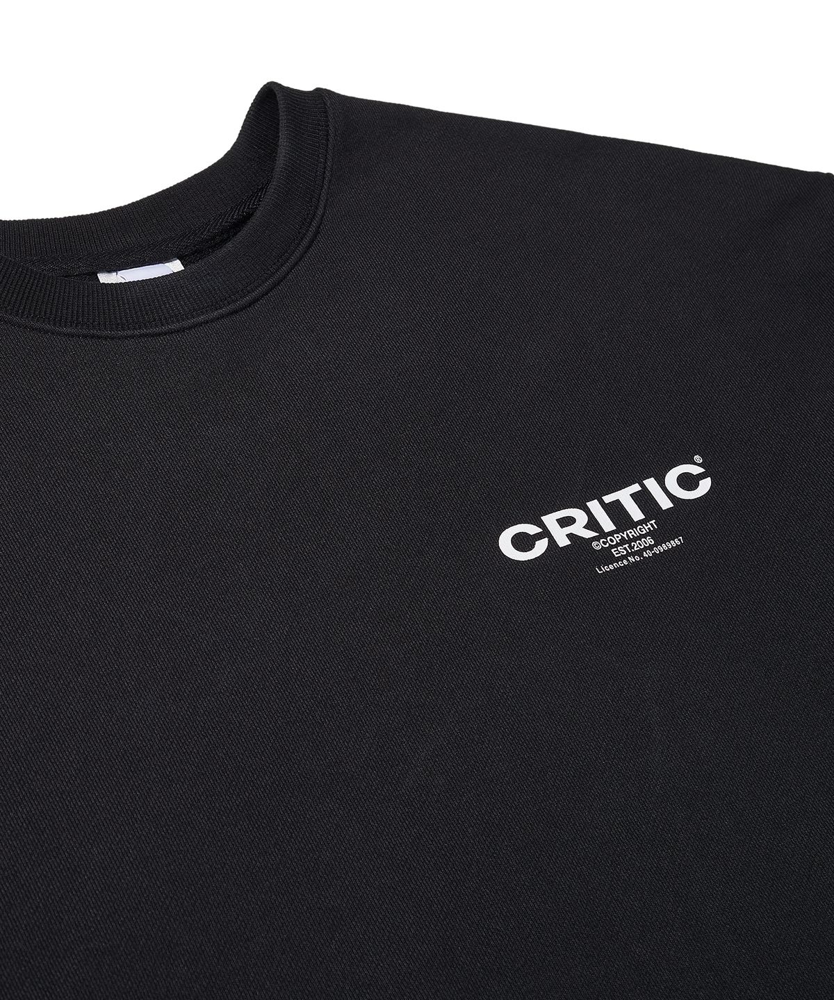 크리틱(CRITIC) OG Logo Sweatshirt Black