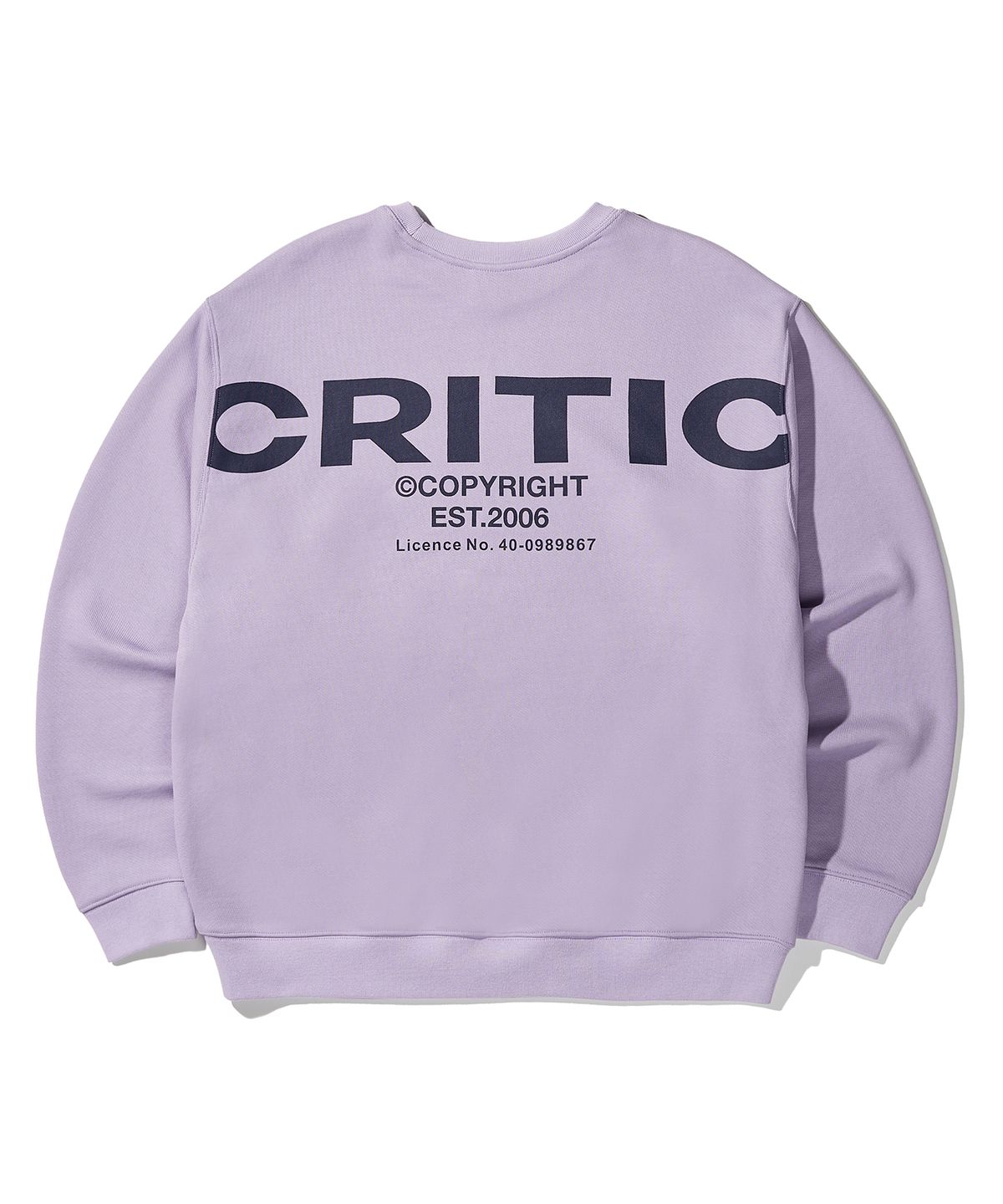 크리틱(CRITIC) OG Logo Sweatshirt Lavender