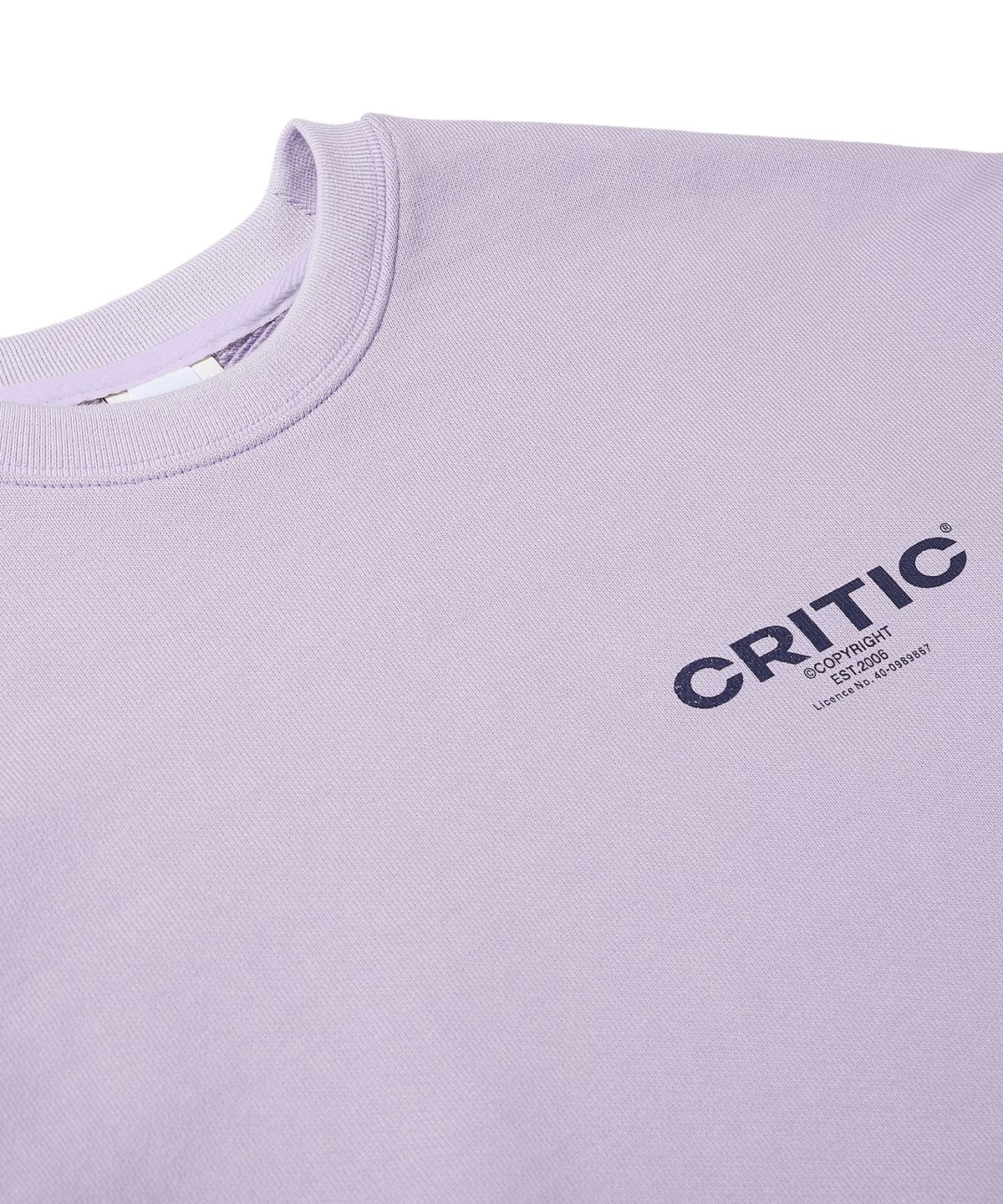 크리틱(CRITIC) OG Logo Sweatshirt Lavender