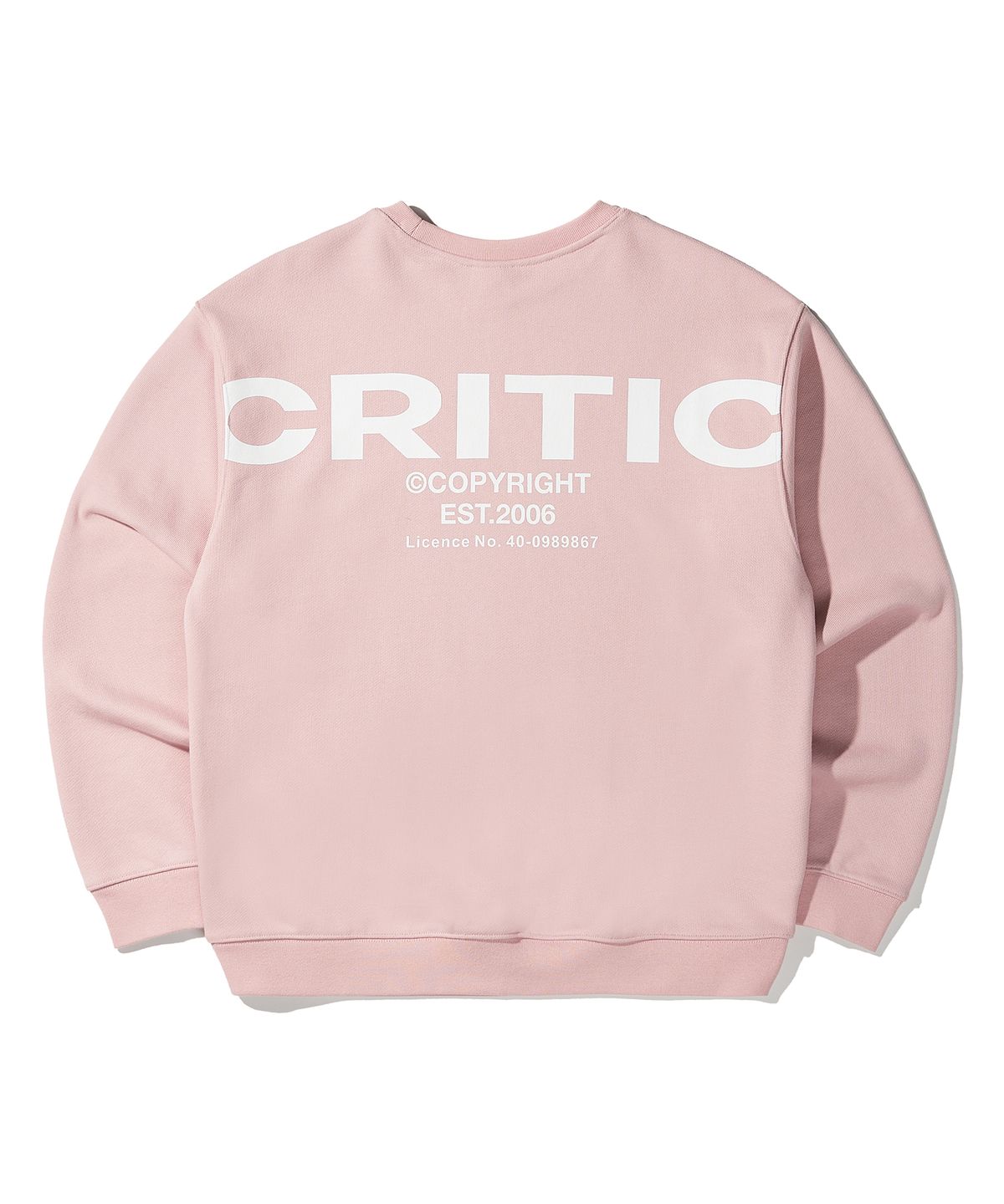 크리틱(CRITIC) OG Logo Sweatshirt Pink