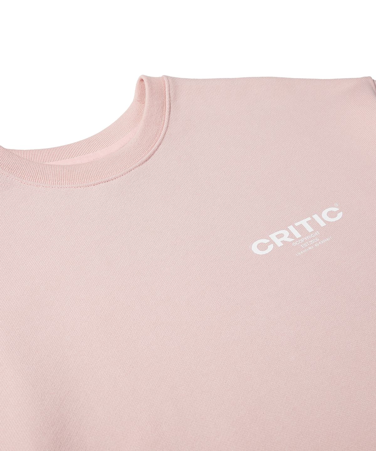 크리틱(CRITIC) OG Logo Sweatshirt Pink