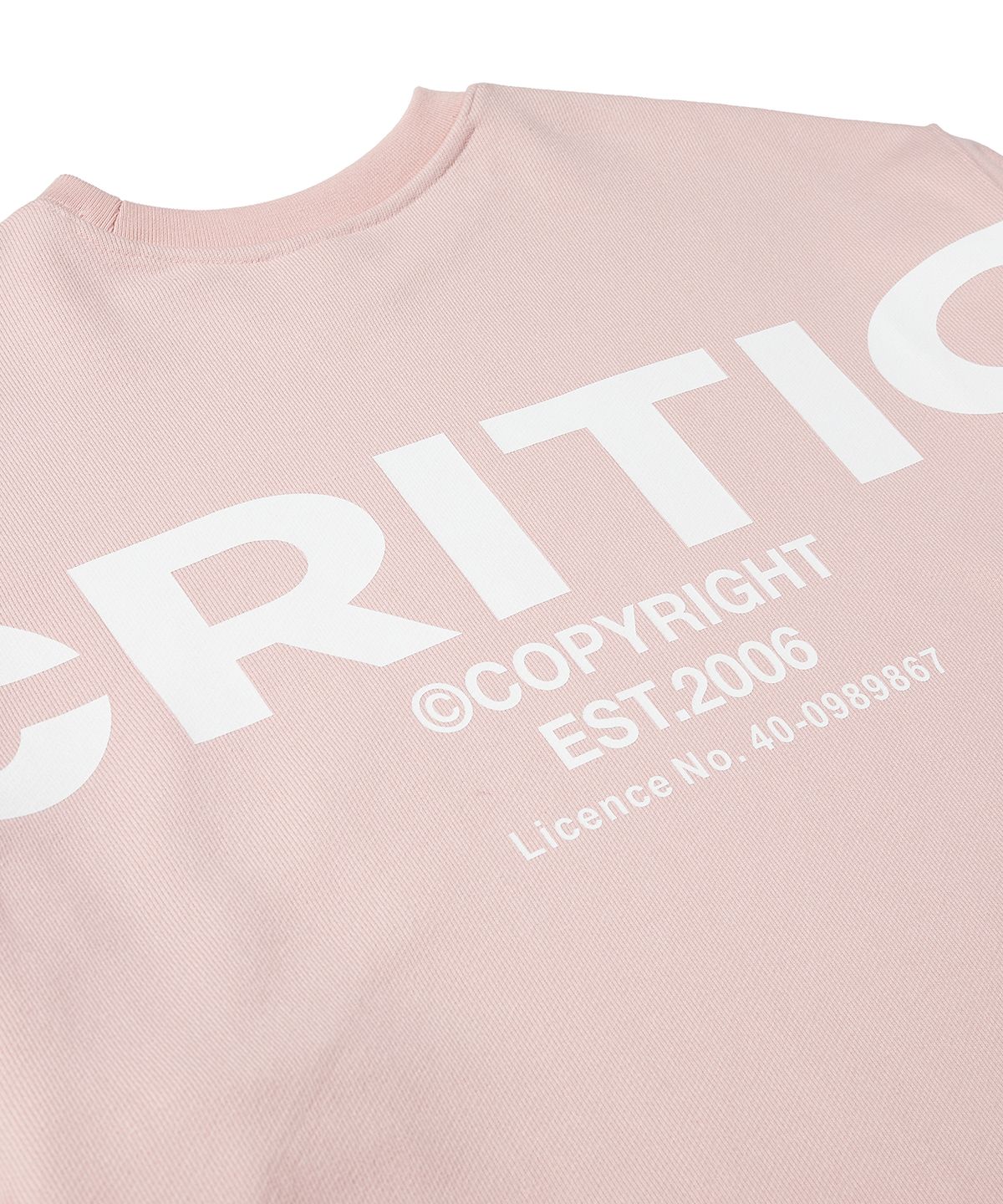 크리틱(CRITIC) OG Logo Sweatshirt Pink