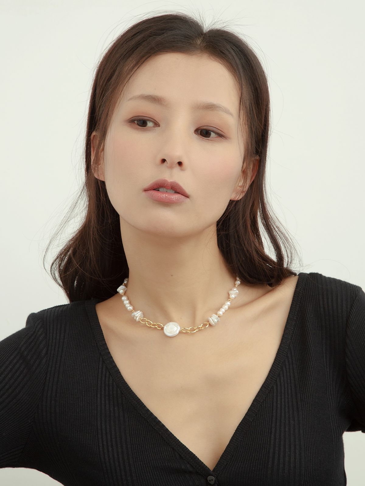 파인드엘리스(FINDELISE) 담수진주 체인 목걸이