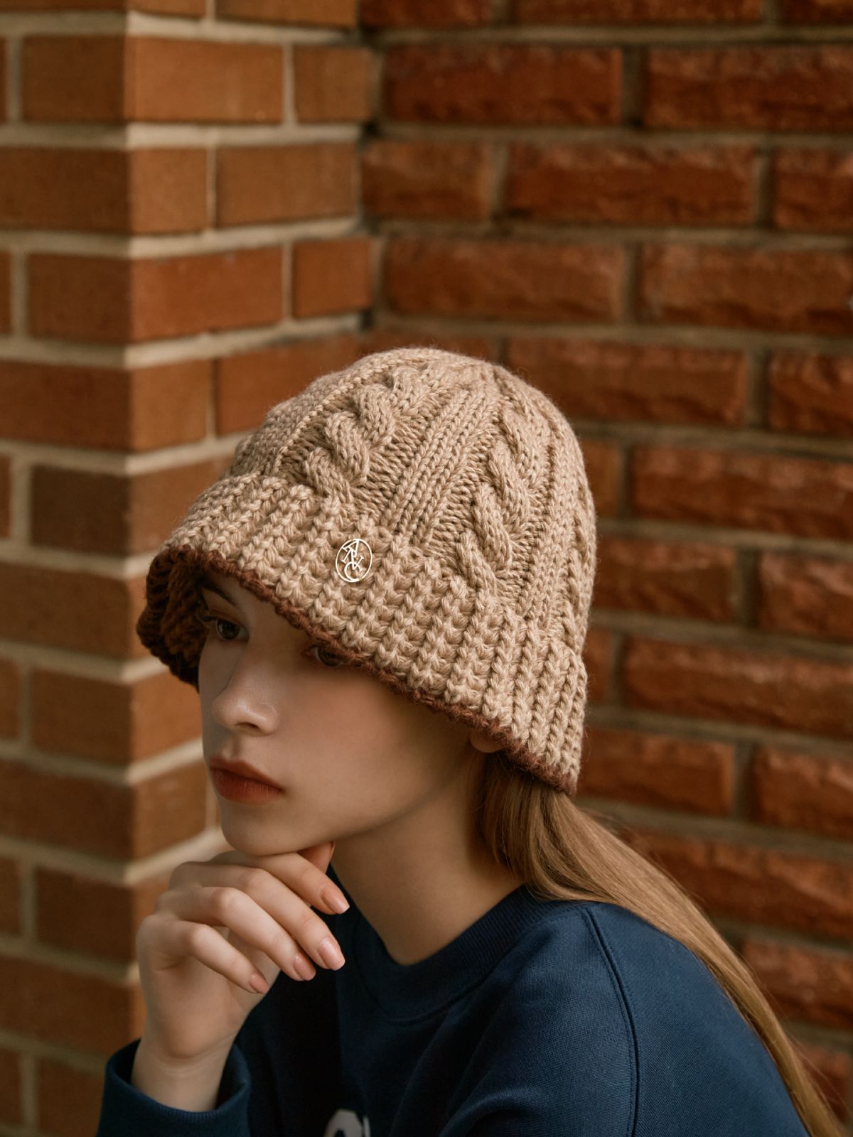 아노에틱(ANOETIC) ANC WOOL TWISTED BUCKET HAT_BEIGE