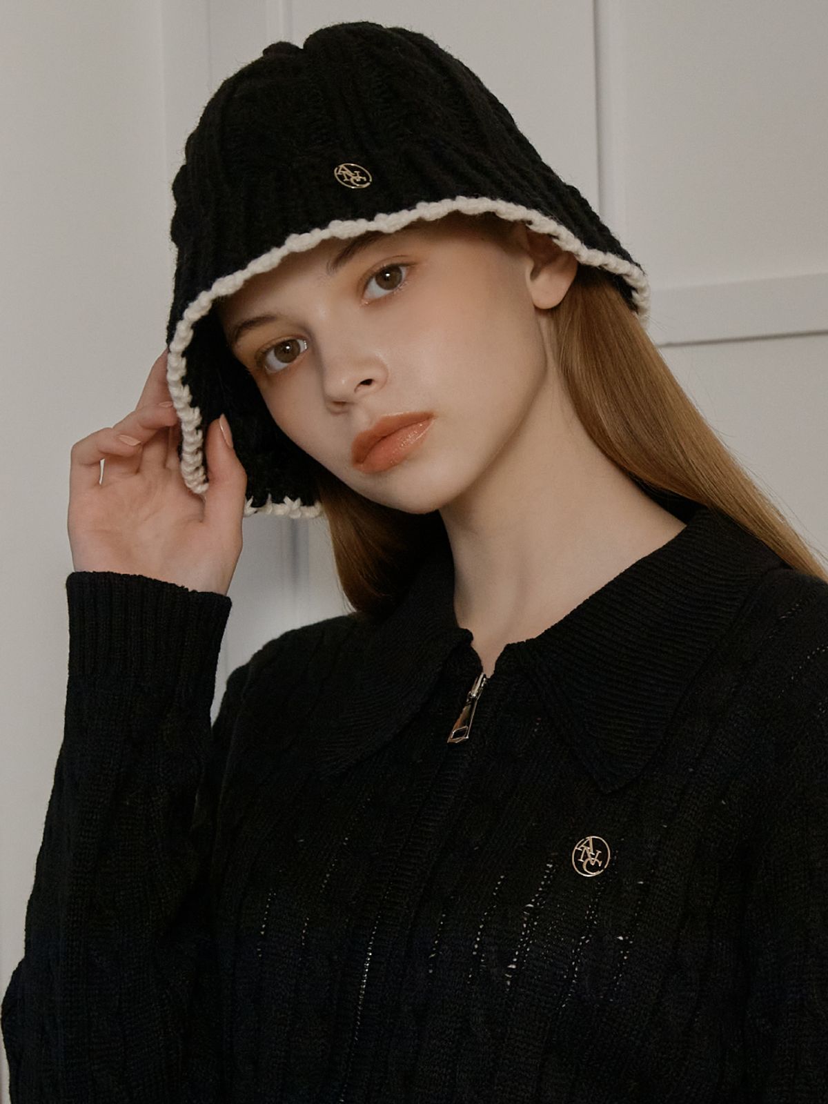 아노에틱(ANOETIC) ANC WOOL TWISTED BUCKET HAT_BLACK