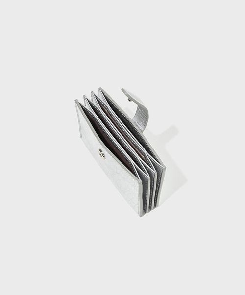 MUSINSA | DEMAKER Folding wallet-silver