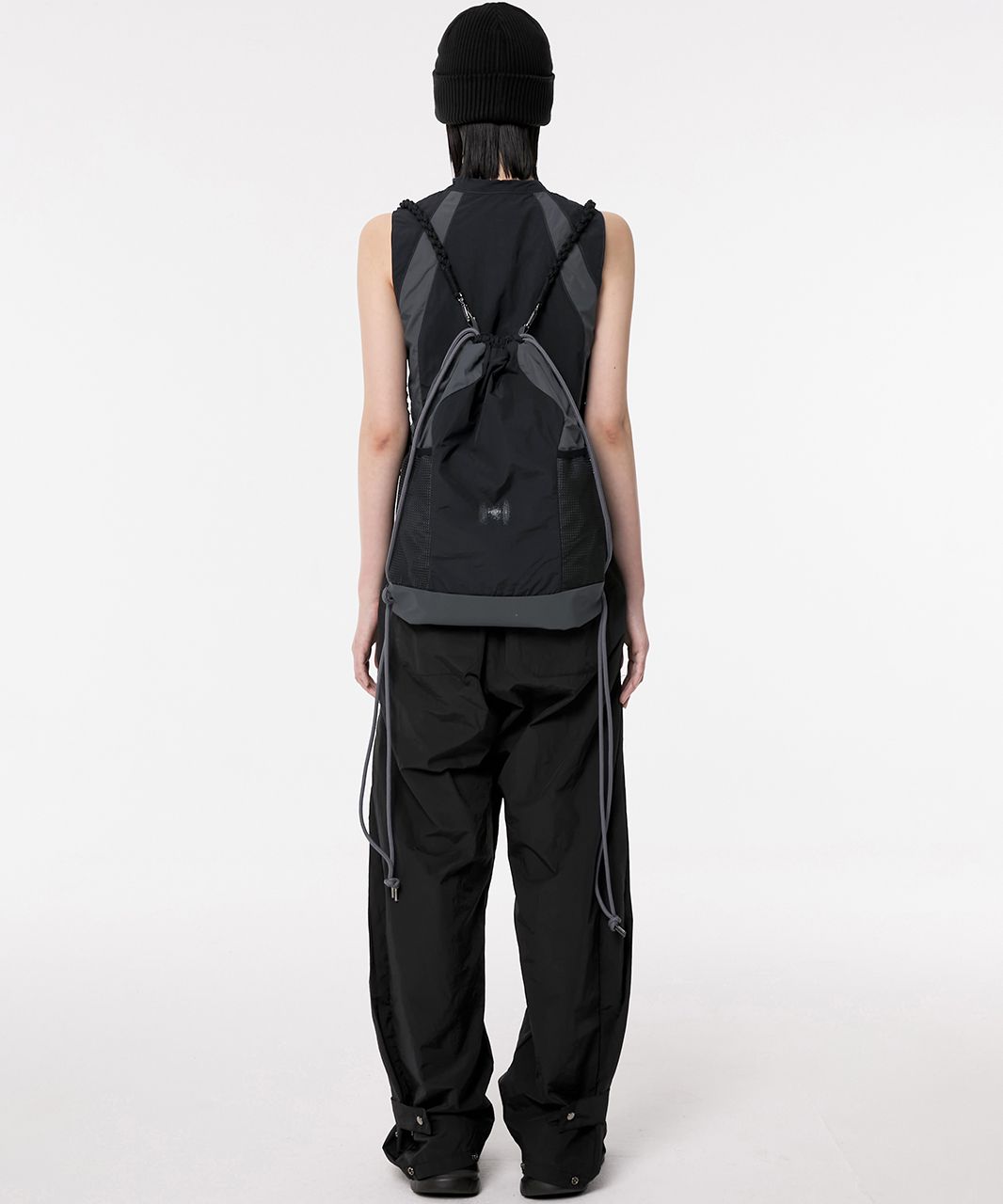 MUSINSA | FLAREUP Wave Handmade Gym Sack - Black (FL-724)