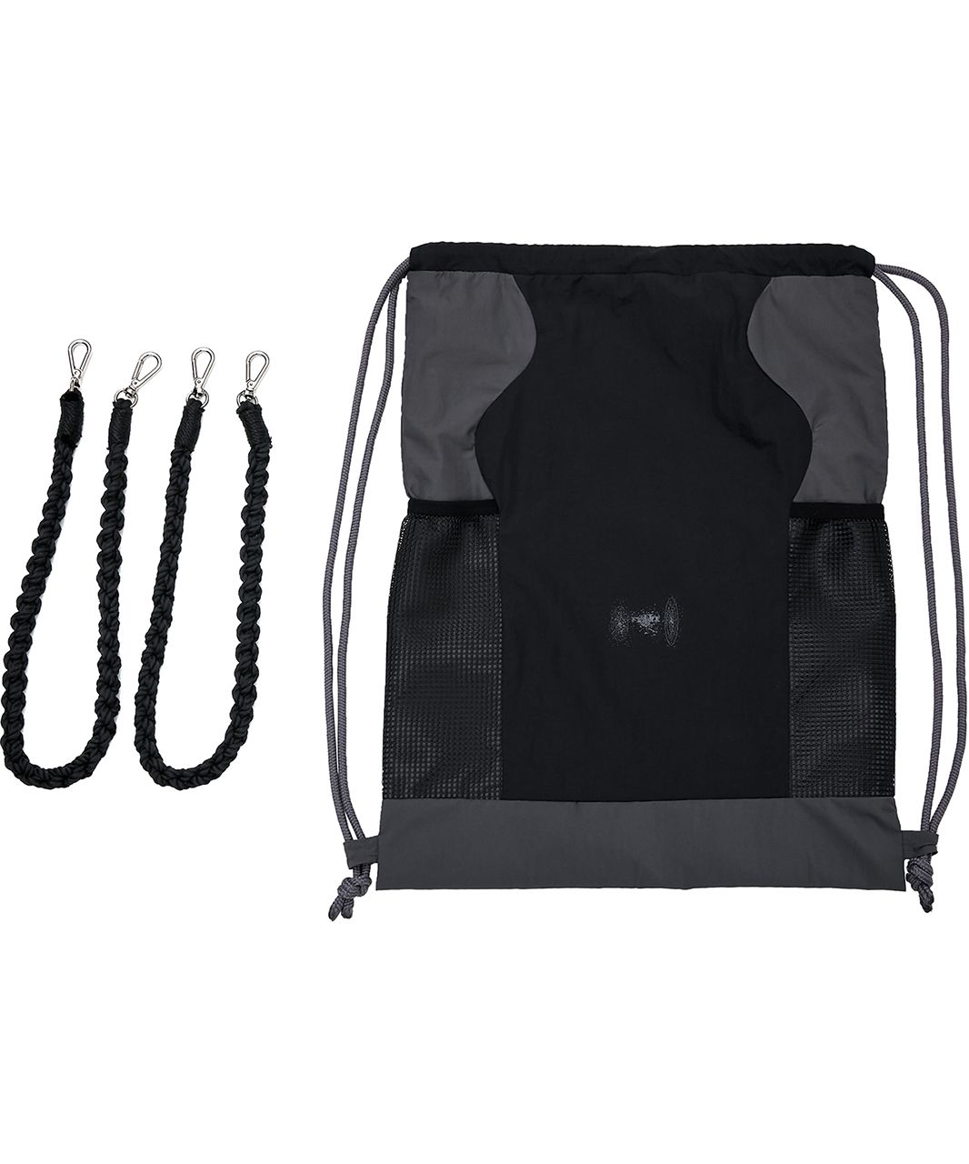 ★BLACKUP★ Wave Handmade Gym Sack Black FL724 FL-724_s.Bla MUSINSA | FLAREUP Wave Handmade Gym Sack - Black (FL-724)