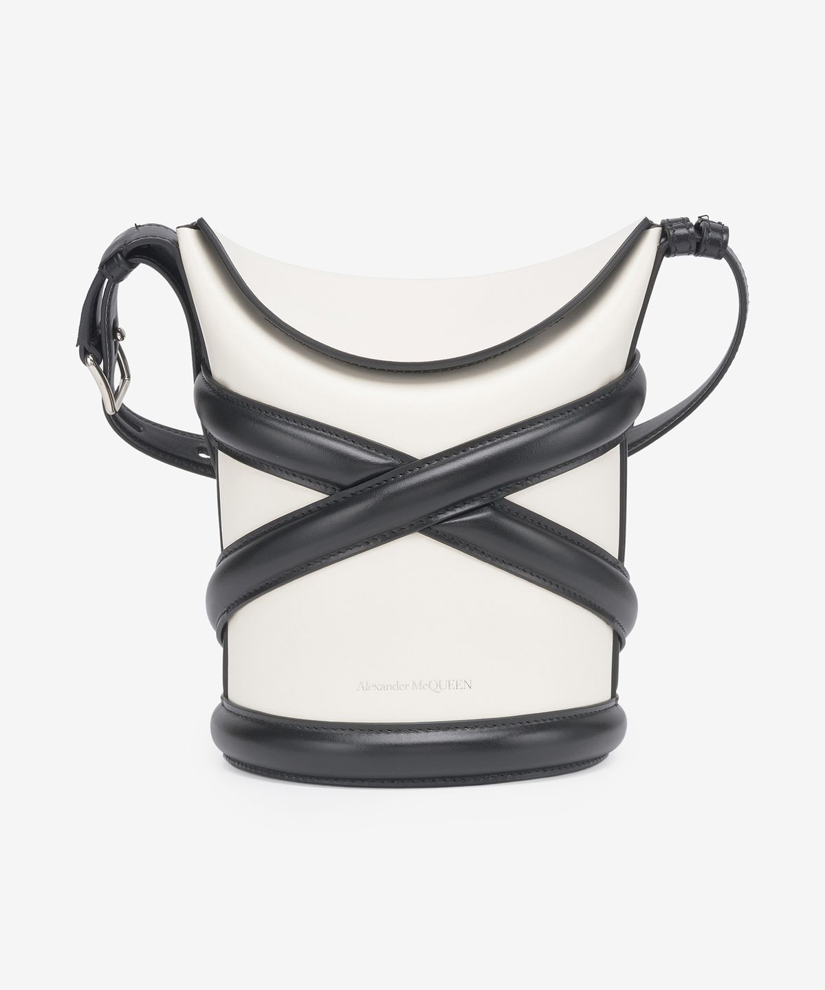 알렉산더 맥퀸(ALEXANDER McQUEEN) 커브 숄더백 - 아이보리 / 6564671YB419090