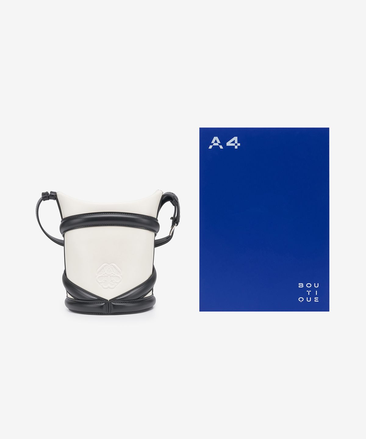 알렉산더 맥퀸(ALEXANDER McQUEEN) 커브 숄더백 - 아이보리 / 6564671YB419090