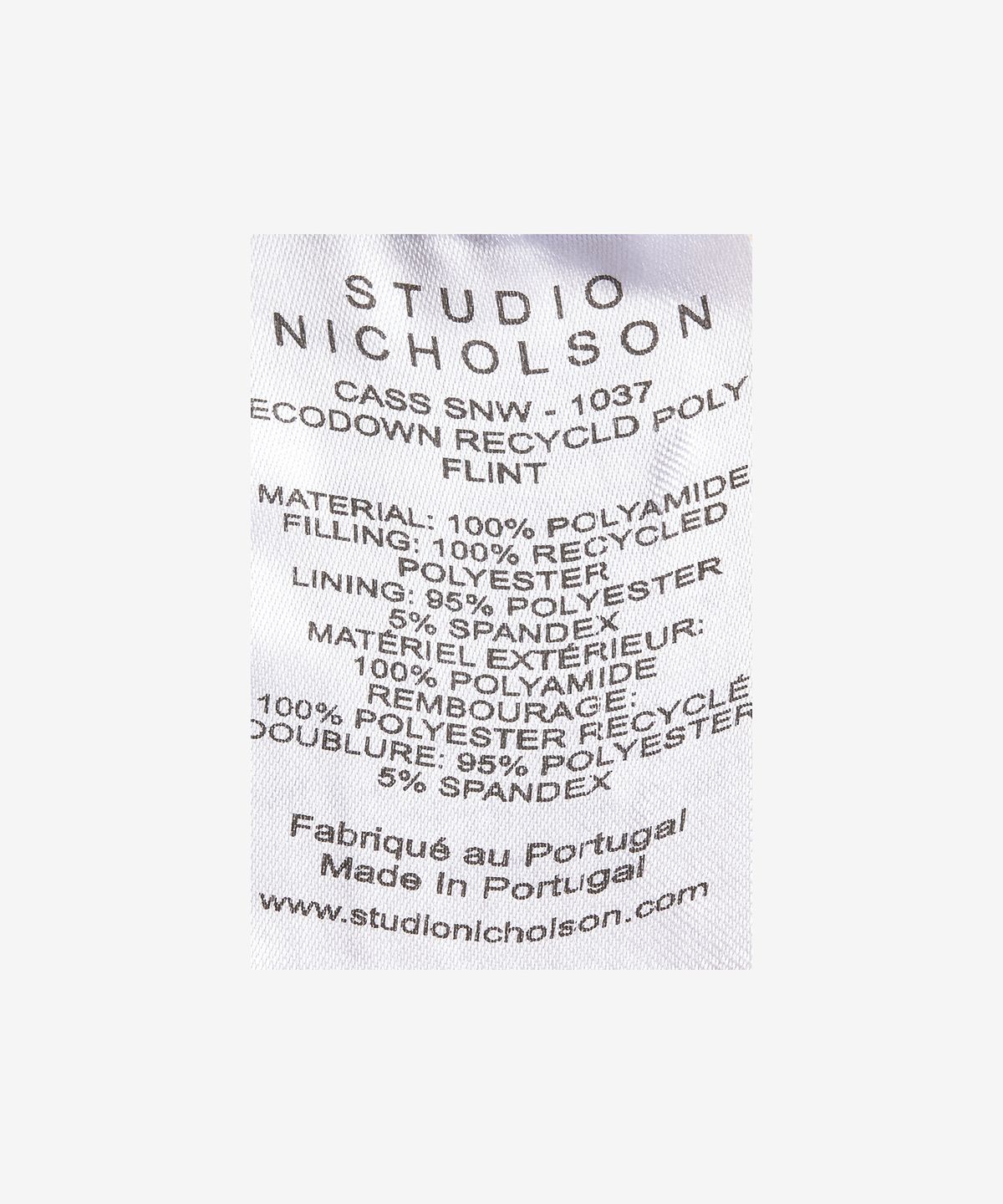 스튜디오니콜슨(STUDIO NICHOLSON) 푸퍼 패딩 베스트 - 블랙 / CASSSNW1037FLINT