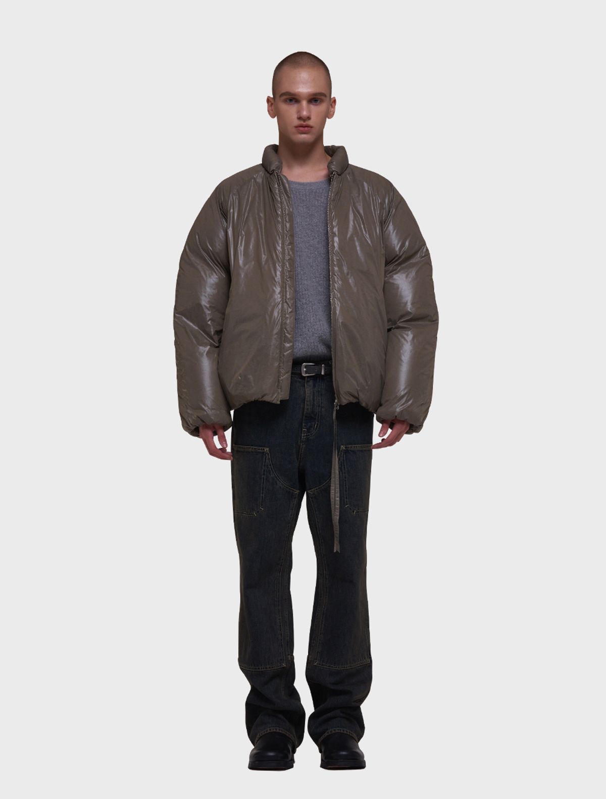 데호(DEHO) NYLON DOWN JACKET [Olive]