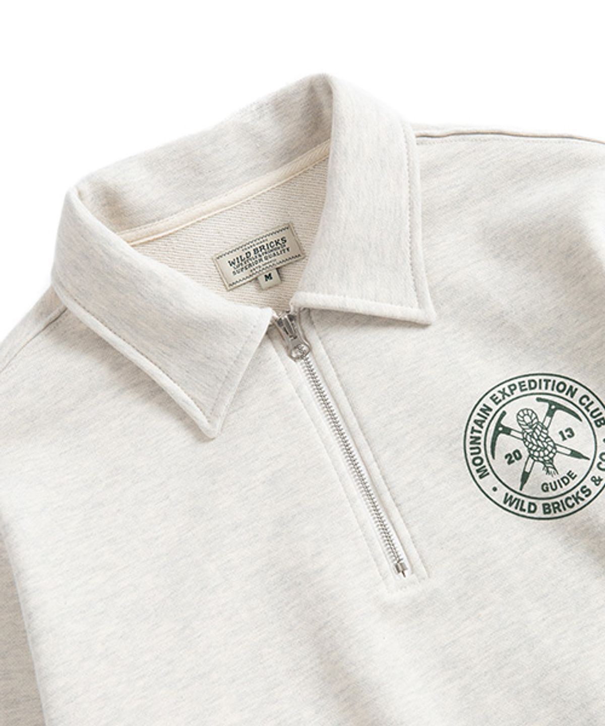 와일드 브릭스(WILD BRICKS) MEC HALF ZIP PULLOVER (oatmeal)