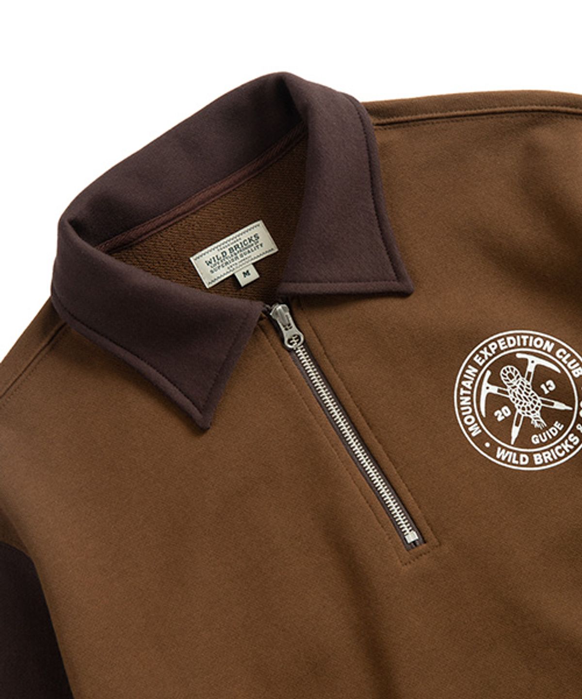 와일드 브릭스(WILD BRICKS) MEC HALF ZIP PULLOVER (brown)