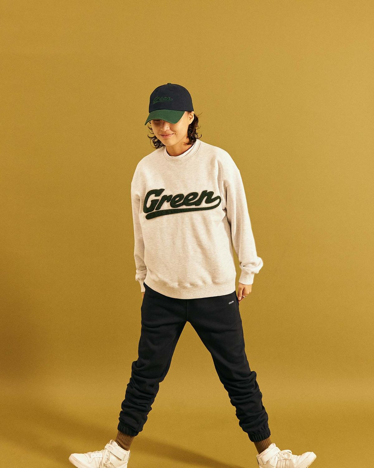 더 그린컵(THE GREENCUP) 더 그린컵 x 클로브 맨투맨 멜란지오트밀