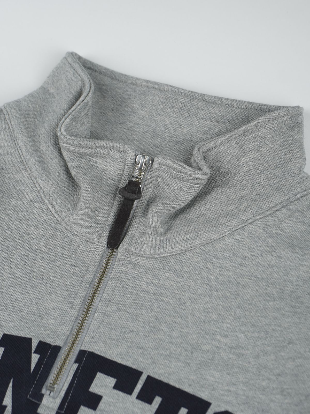 네네츠 어센틱(NENETS AUTHENTIC) ARCH LOGO HALF ZIP-UP SWEATSHIRTS GREY