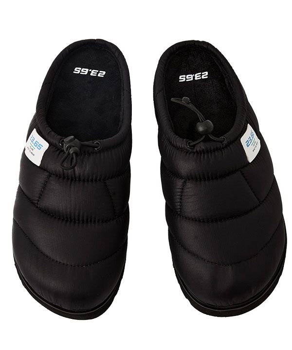 【23.65】24FW★ POLKA CLASSIC SLIPPERS MUSINSA | 23.65 Polka 1 padded cold weather slippers black