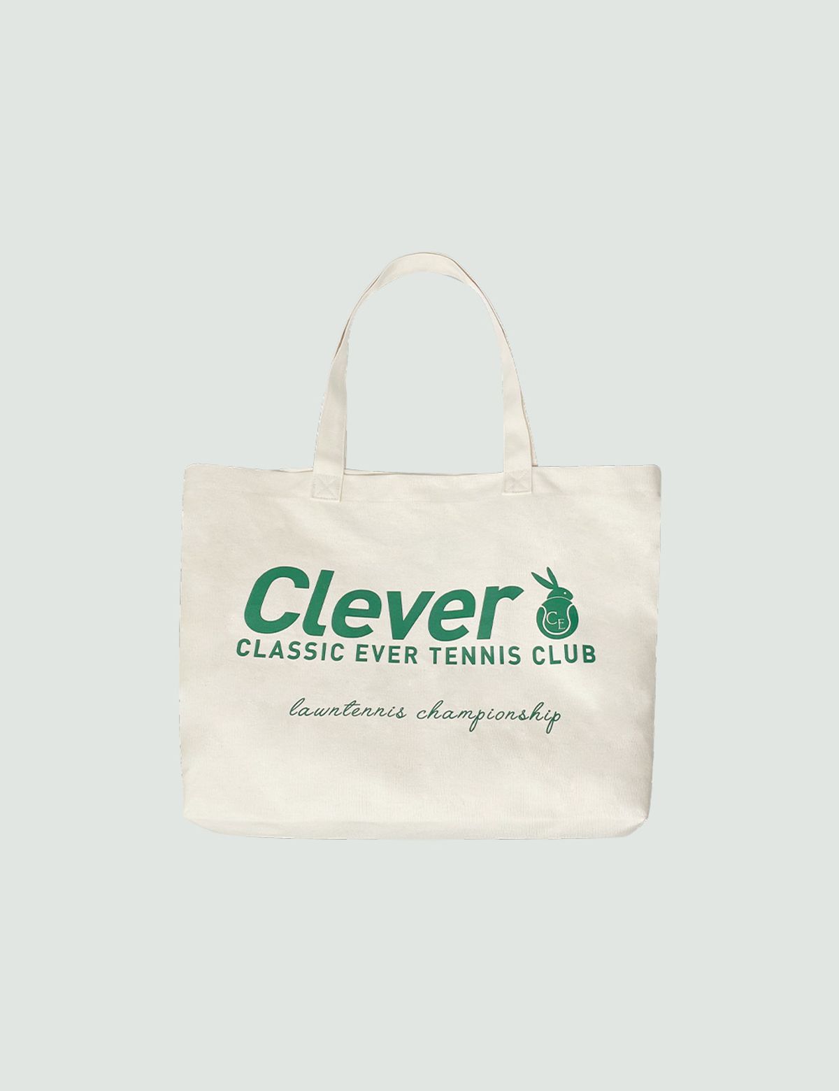 클레버필드(CLEVER FIELD) 테니스 에코백_아이보리