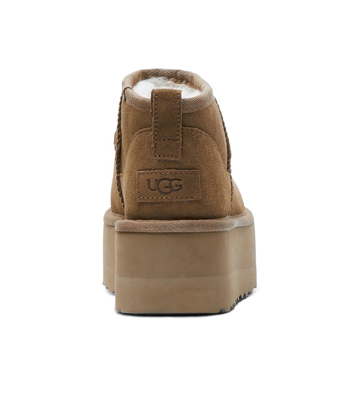 어그(UGG) [WOMEN] 스웨이드 레더 미니 플랫폼 부츠 (클래식 울트라 미니 플랫폼) - 체스넛 / 1135092CHE