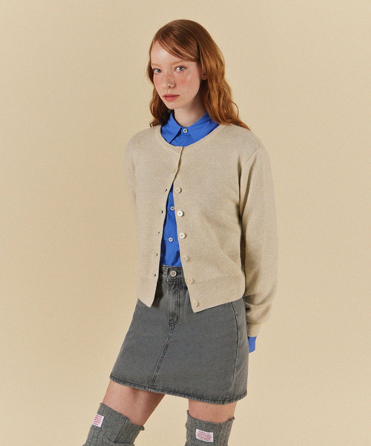 헤인트(HAINT) BES ROUND CARDIGAN