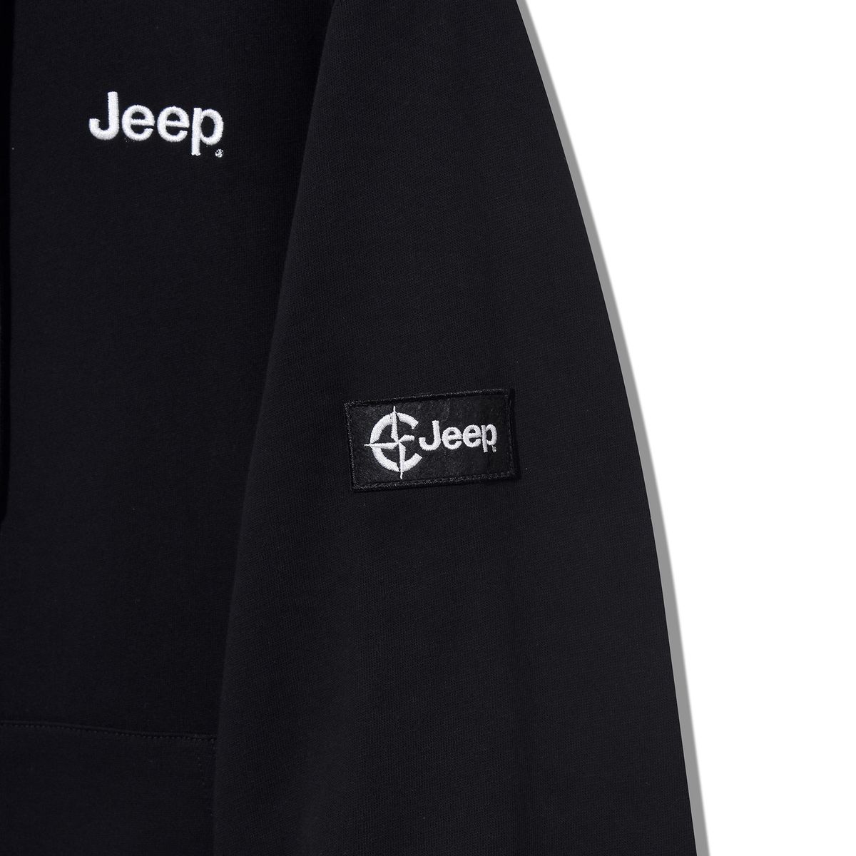 지프(JEEP) 2WAY 오버핏 스몰 지프 후드집업 (JR5TZU051BK)