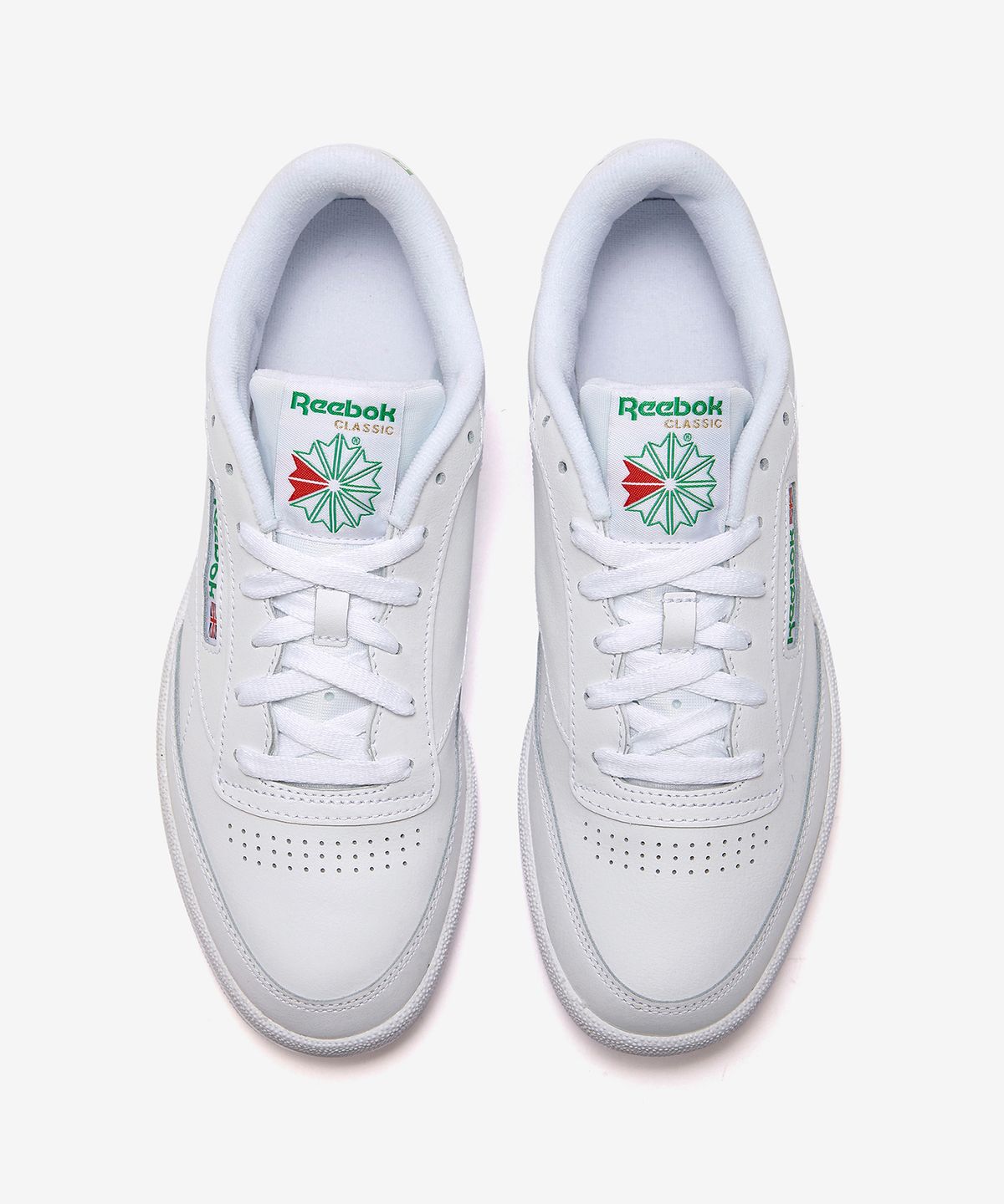 리복(REEBOK) 클럽 C 85 - 화이트:그린 / AR0456