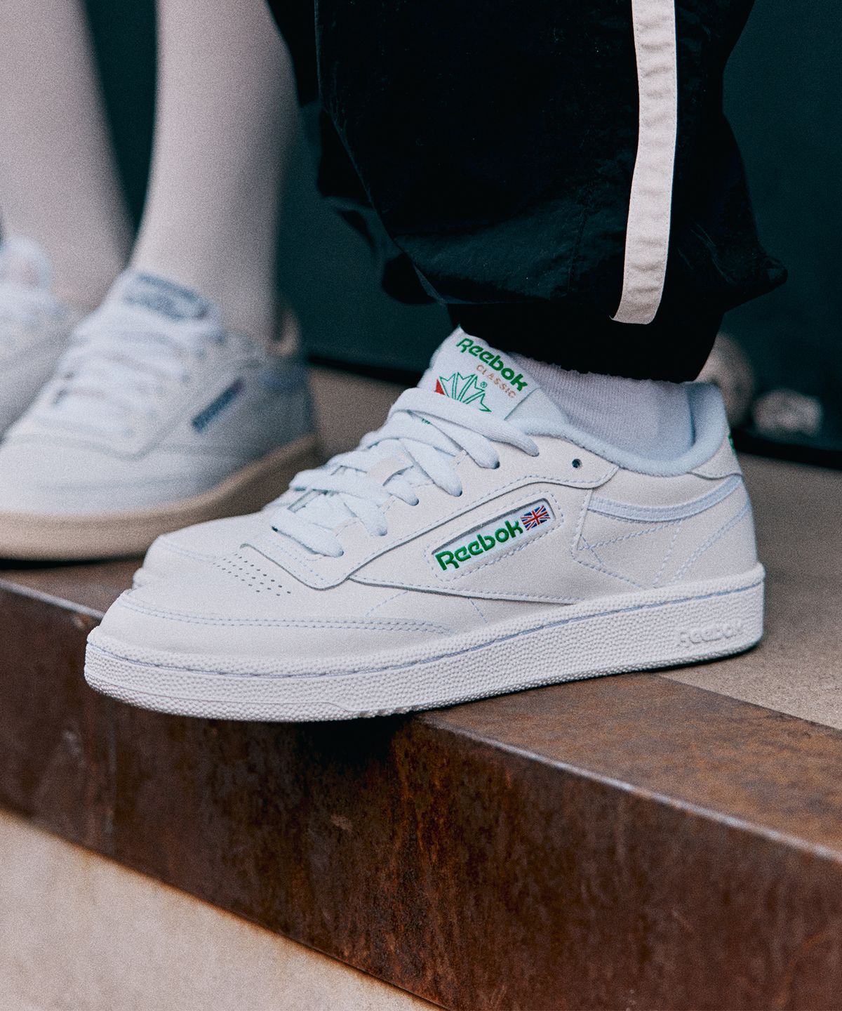 리복(REEBOK) 클럽 C 85 - 화이트:그린 / AR0456