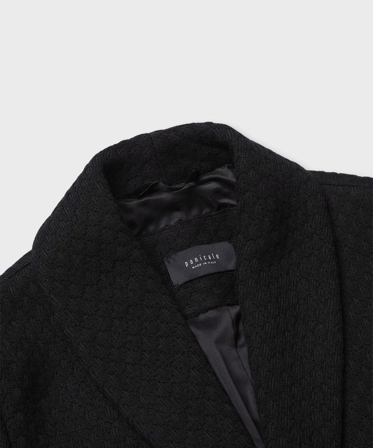 빠니깔레(PANICALE) 케이블 니트 코트 [블랙]