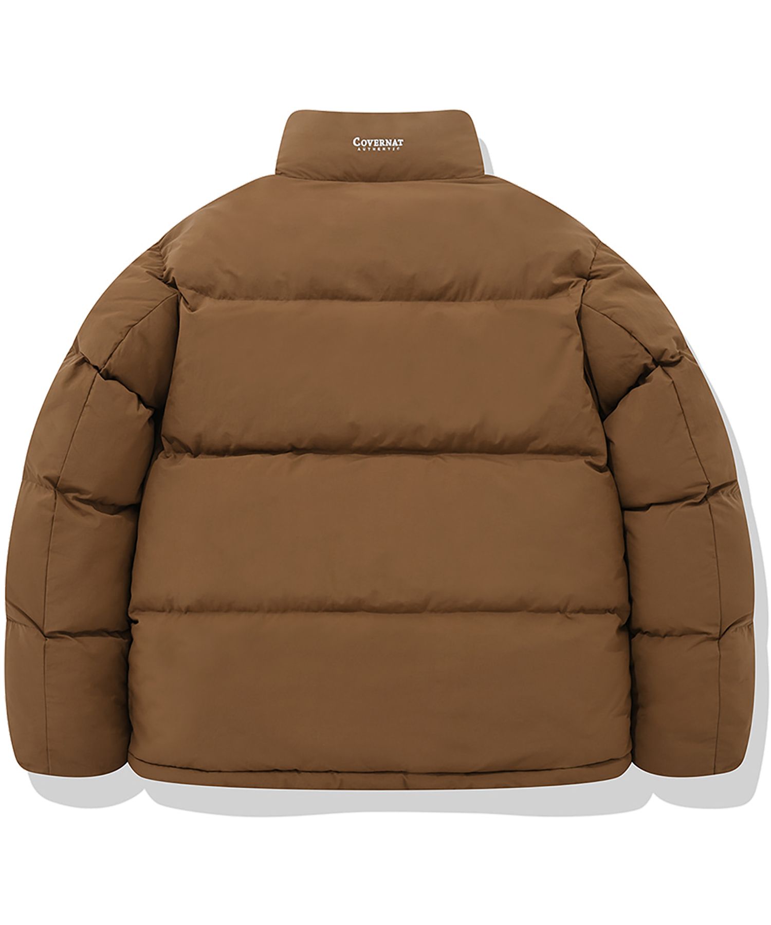 MUSINSA | COVERNAT Essential Short Puffer Brown