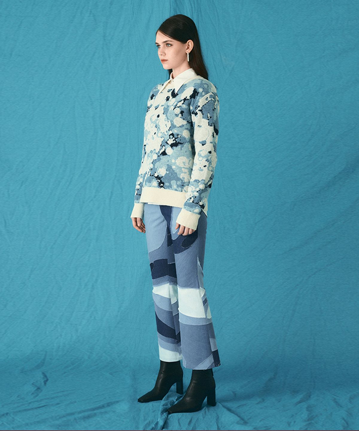 아이스가든에이오공팔(ICE GARDEN A.508) Frozen Bubbles Jacquard Knit