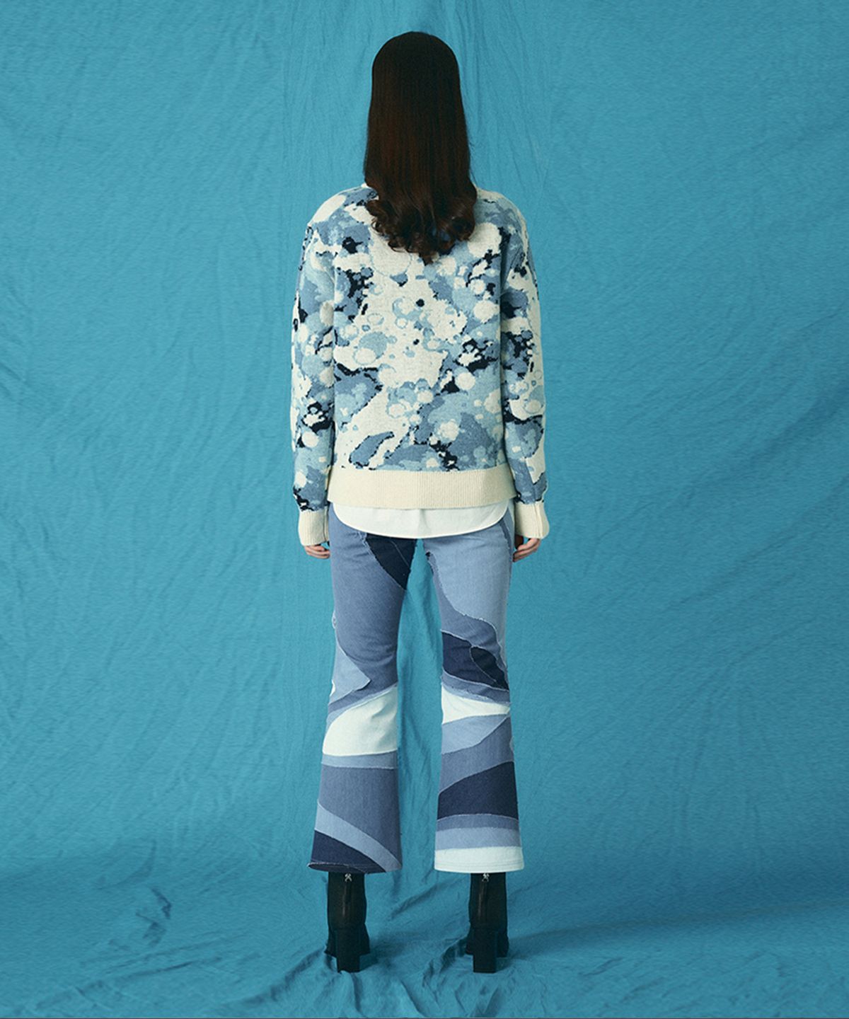 아이스가든에이오공팔(ICE GARDEN A.508) Frozen Bubbles Jacquard Knit