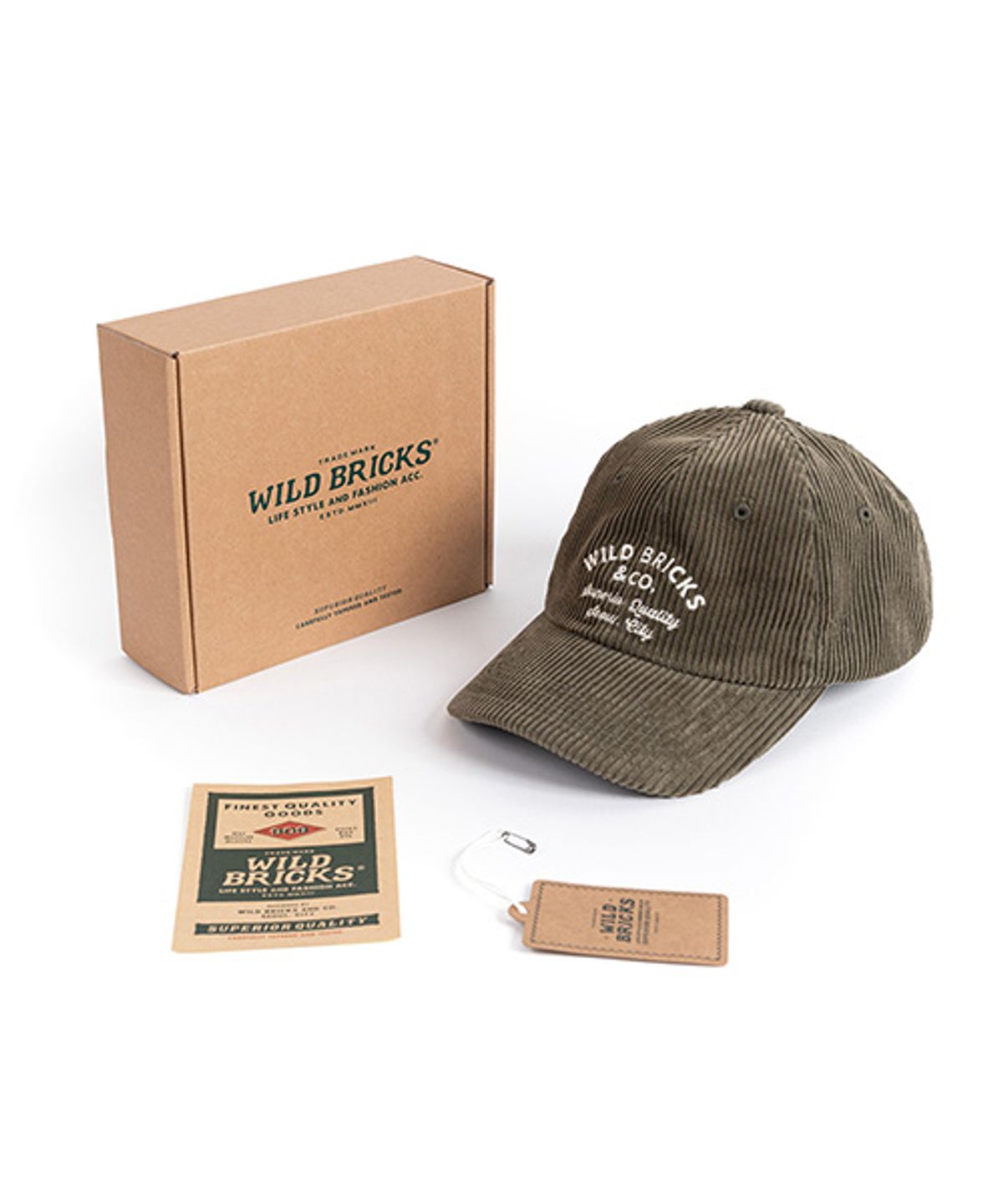 와일드 브릭스(WILD BRICKS) CD CLASSIC LOGO CAP (green)