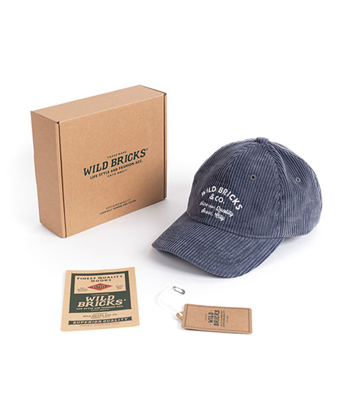 와일드 브릭스(WILD BRICKS) CD CLASSIC LOGO CAP (blue)