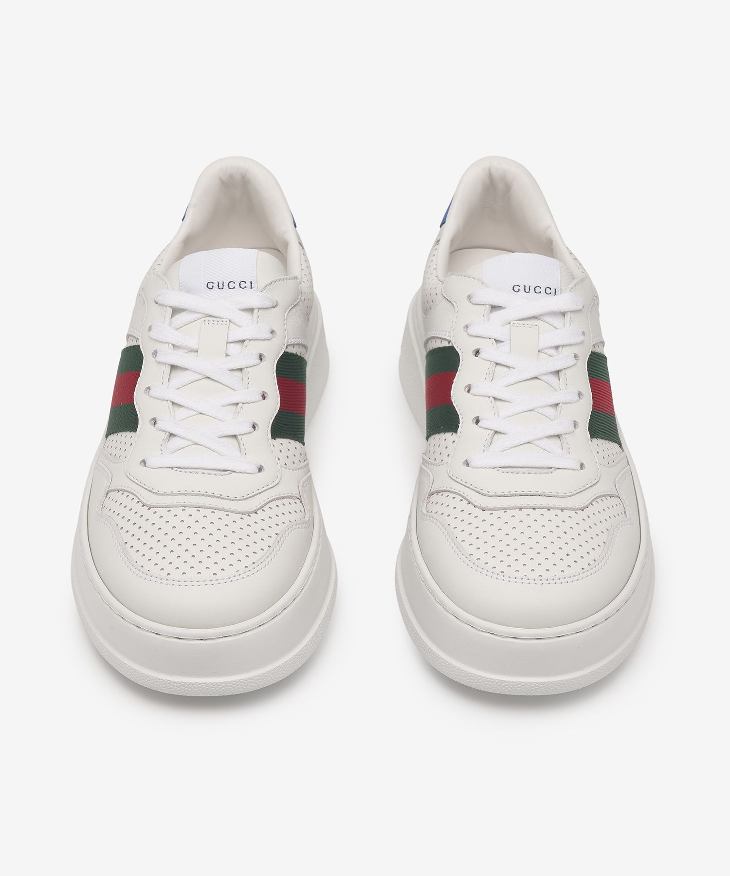 MUSINSA | GUCCI Men's Web Sneakers - White / 669698UPG109060