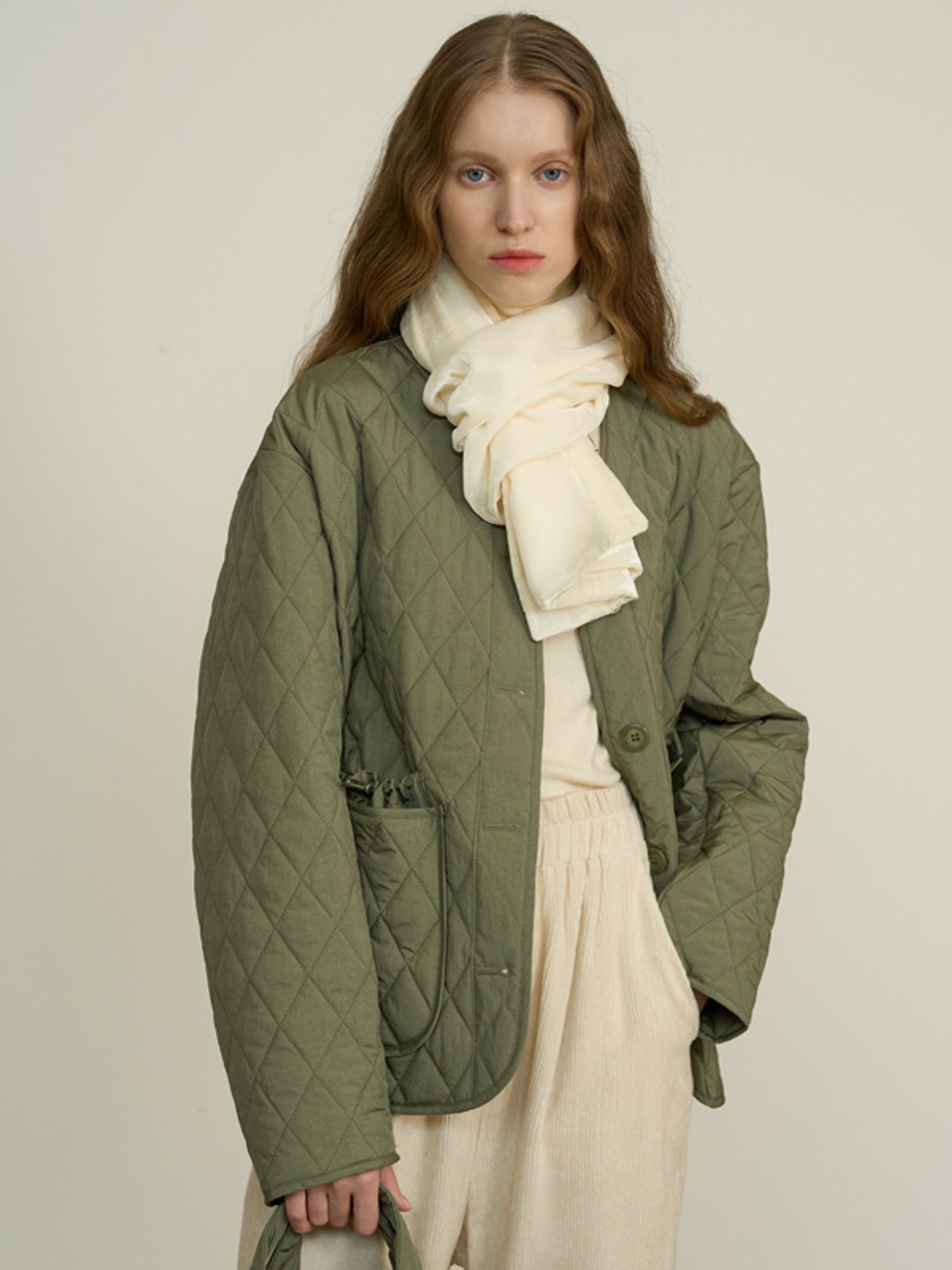 네벨에브리웨어(NEBELEVERYWEAR) VELVET REVERSIBLE MUFFLER_(5 COLOR)
