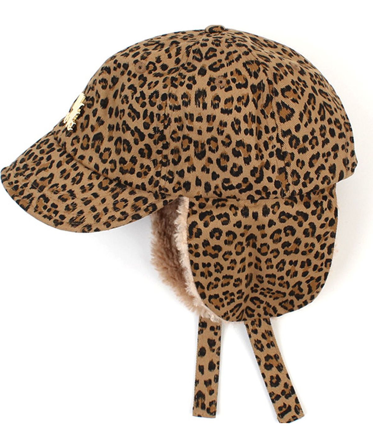 유니버셜 케미스트리(UNIVERSAL CHEMISTRY) Leopard Beige Earflap Cap 호피 귀달이모자
