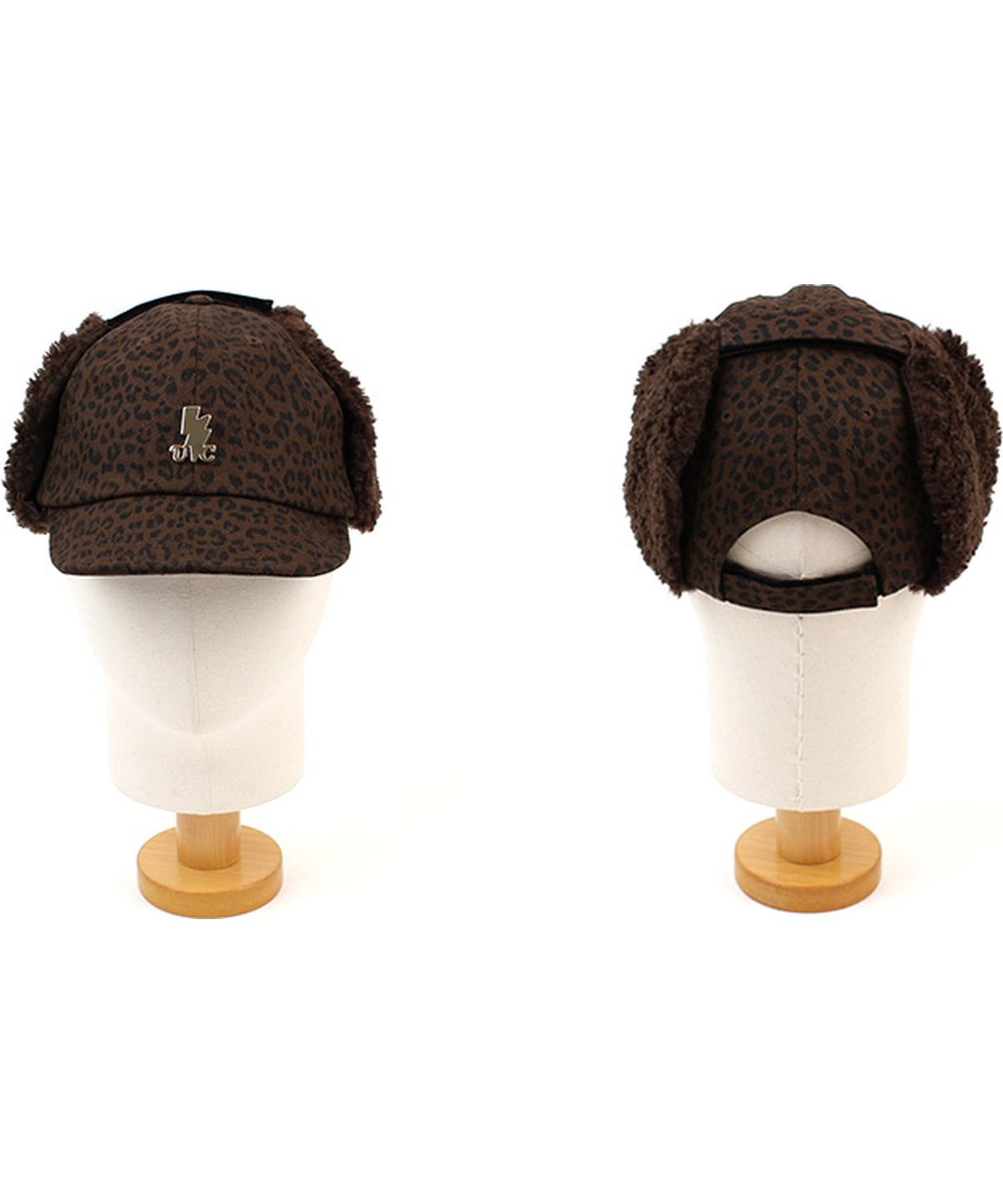 유니버셜 케미스트리(UNIVERSAL CHEMISTRY) Leopard Brown Earflap Cap 호피 귀달이모자