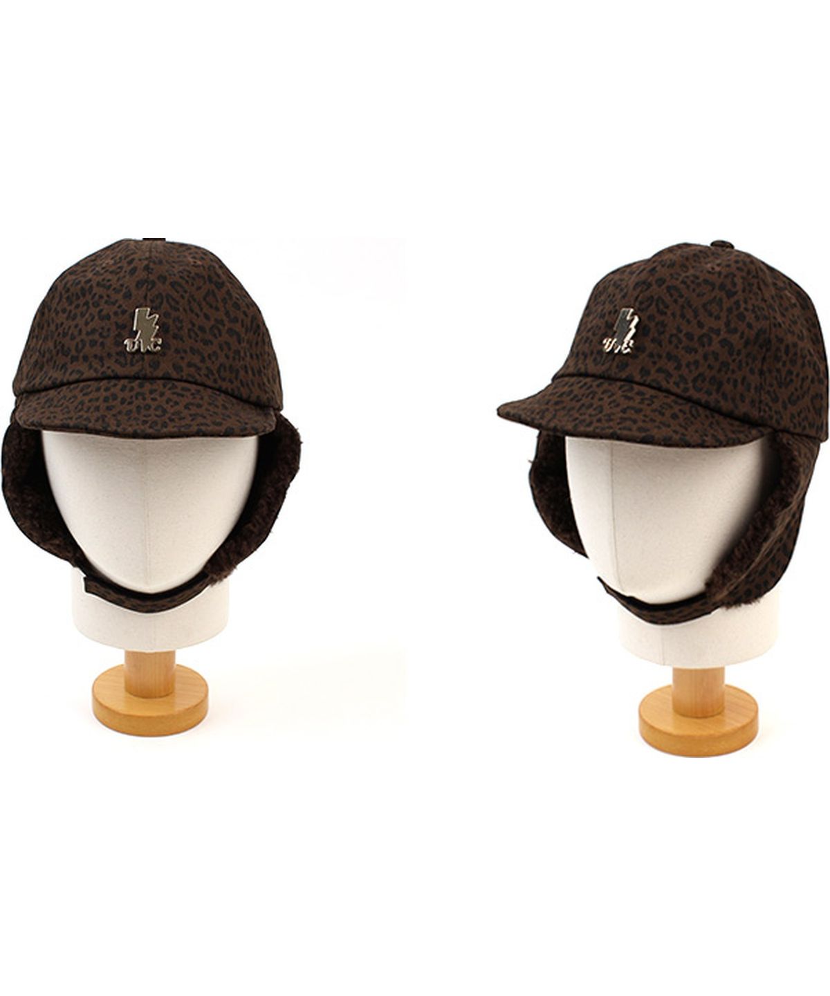 유니버셜 케미스트리(UNIVERSAL CHEMISTRY) Leopard Brown Earflap Cap 호피 귀달이모자