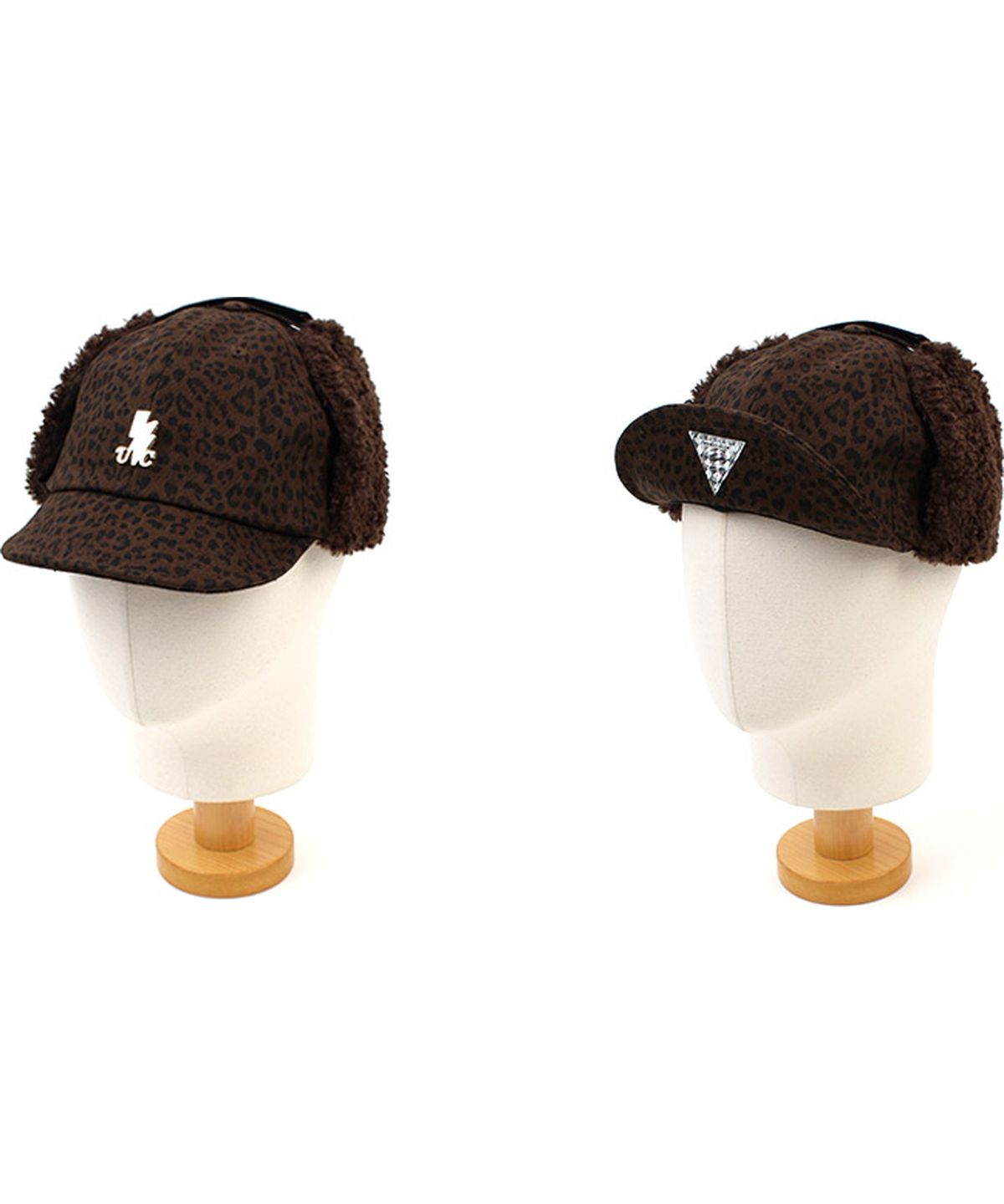 유니버셜 케미스트리(UNIVERSAL CHEMISTRY) Leopard Brown Earflap Cap 호피 귀달이모자