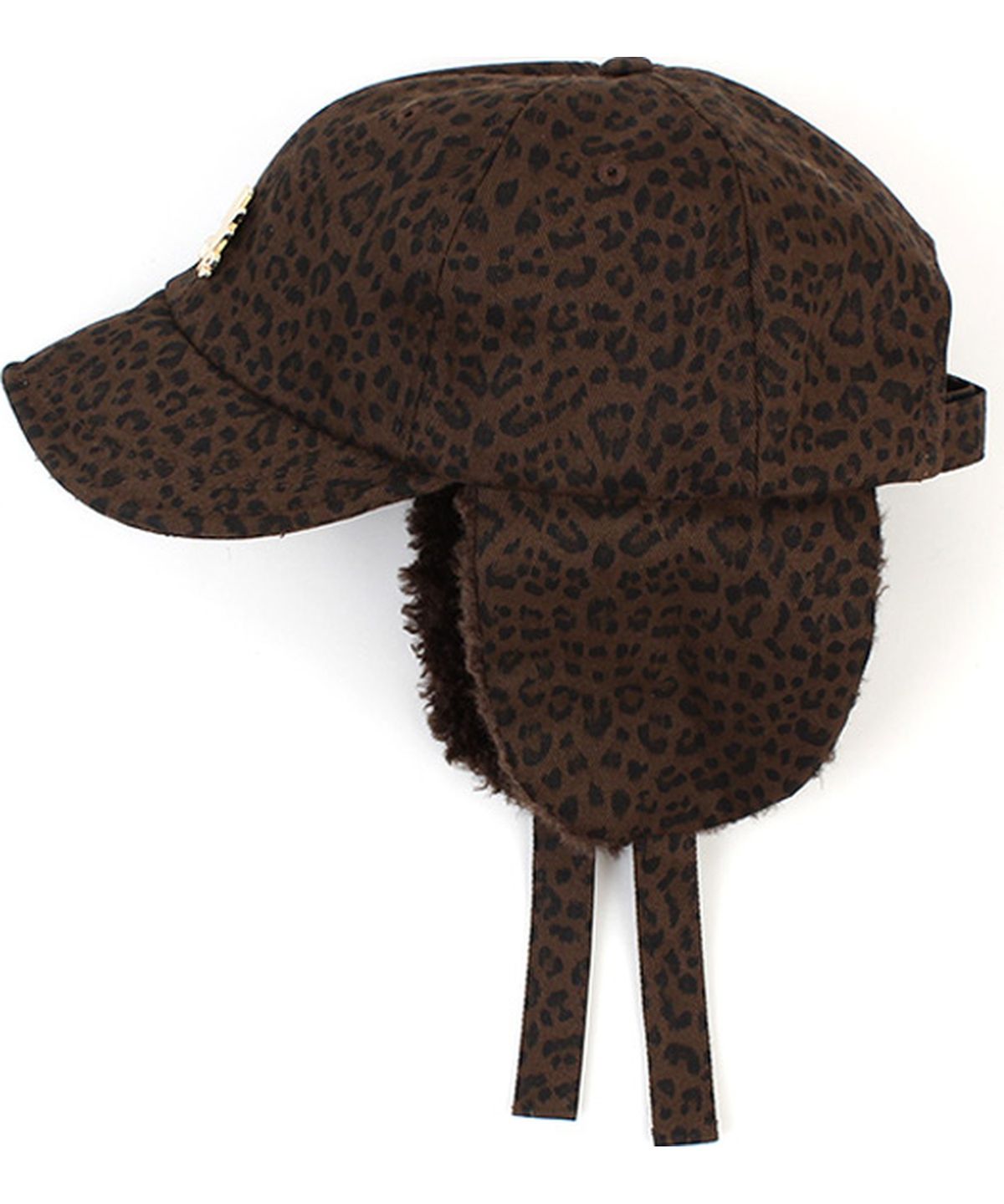유니버셜 케미스트리(UNIVERSAL CHEMISTRY) Leopard Brown Earflap Cap 호피 귀달이모자
