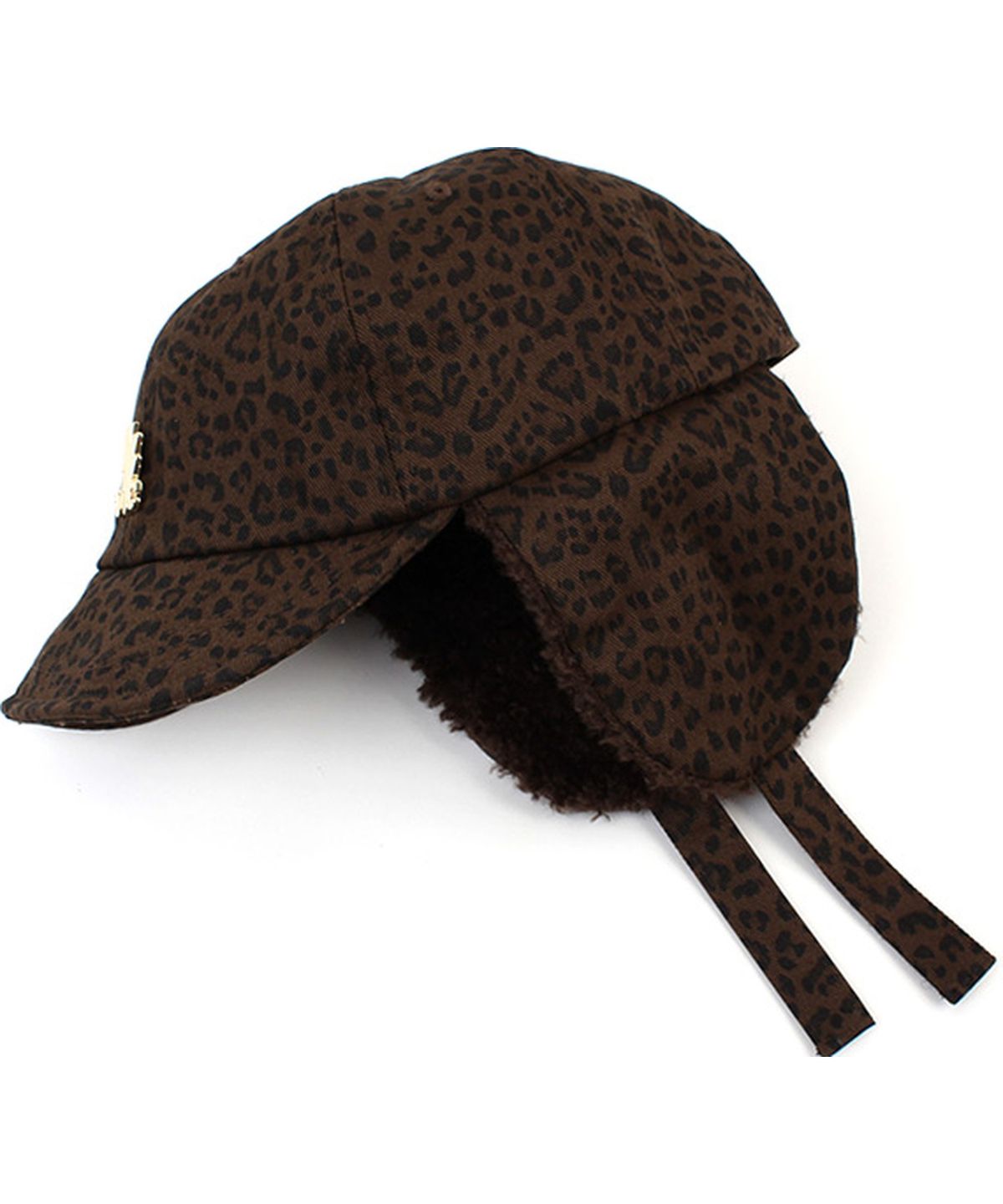 유니버셜 케미스트리(UNIVERSAL CHEMISTRY) Leopard Brown Earflap Cap 호피 귀달이모자