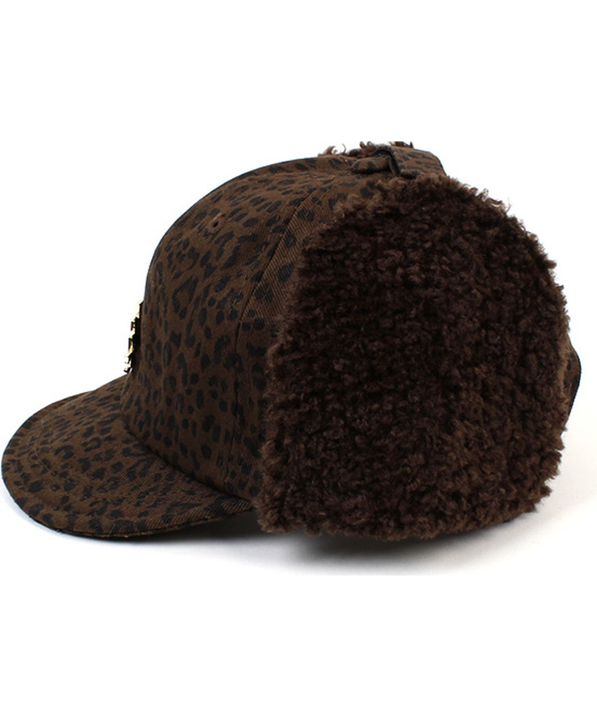 유니버셜 케미스트리(UNIVERSAL CHEMISTRY) Leopard Brown Earflap Cap 호피 귀달이모자