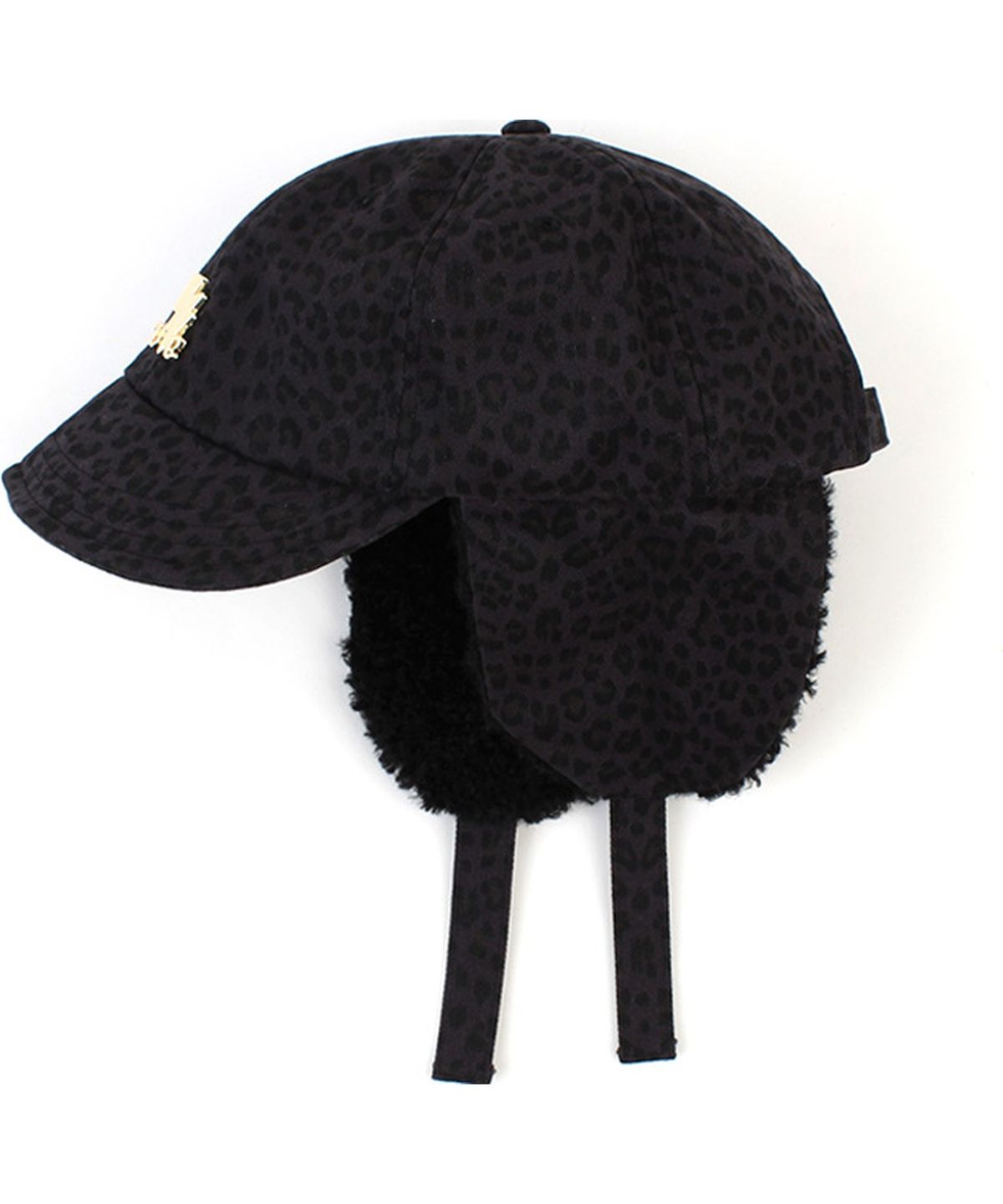 유니버셜 케미스트리(UNIVERSAL CHEMISTRY) Leopard Navy Earflap Cap 호피 귀달이모자
