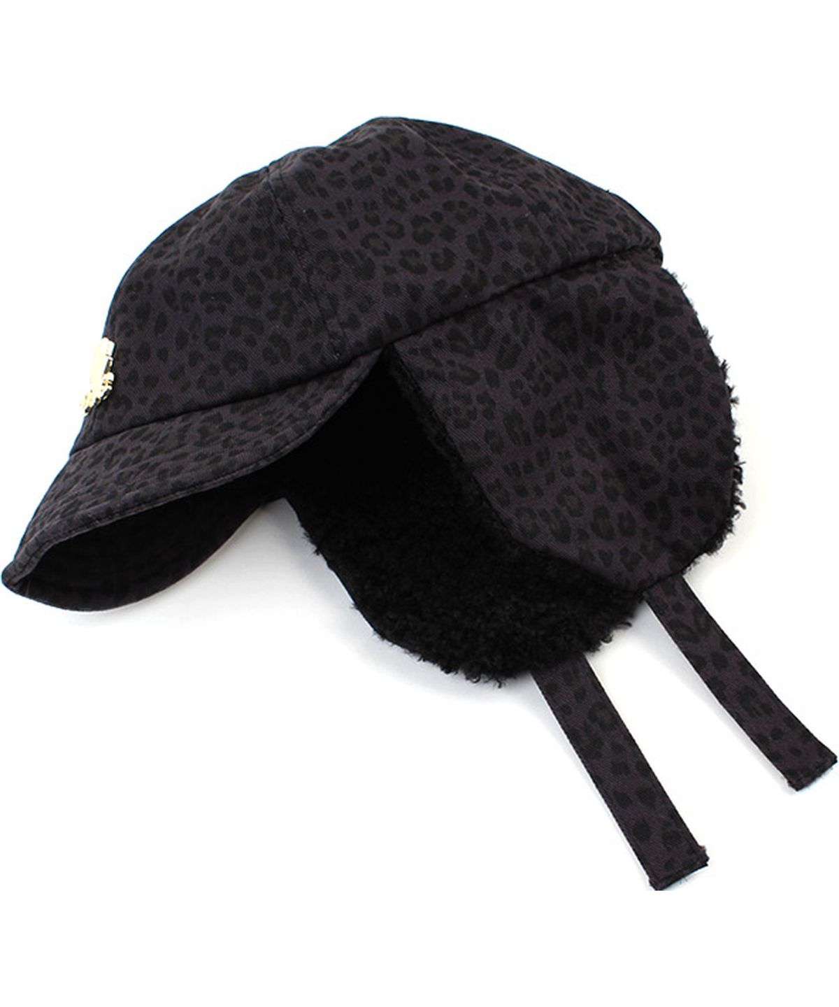유니버셜 케미스트리(UNIVERSAL CHEMISTRY) Leopard Navy Earflap Cap 호피 귀달이모자