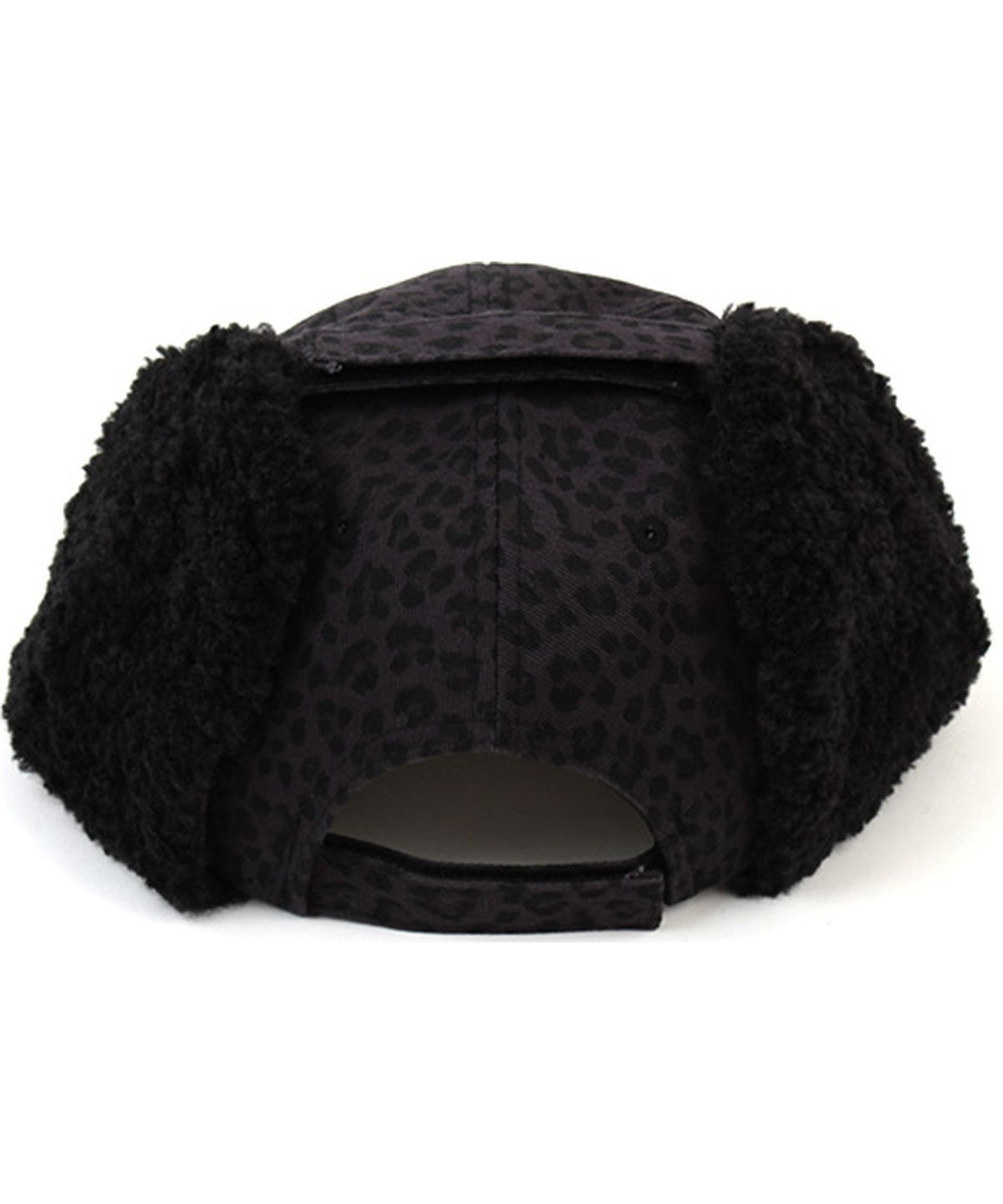유니버셜 케미스트리(UNIVERSAL CHEMISTRY) Leopard Navy Earflap Cap 호피 귀달이모자